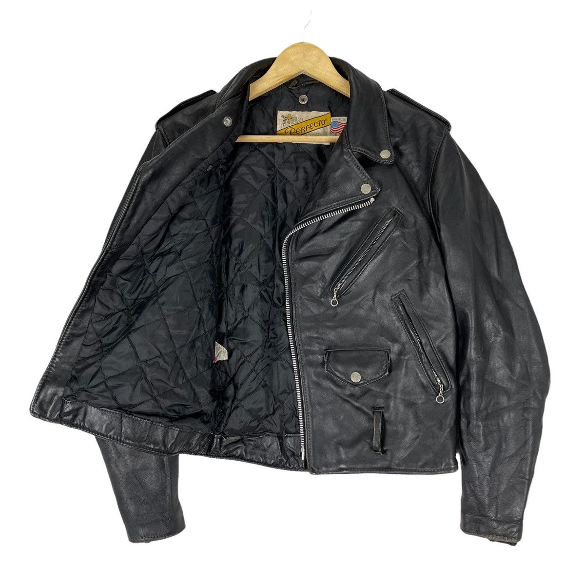Schott ☀️SCHOTT NYC PERFECTO 618 BIKERS LEATHER JACKET Size US S / EU 44-46 / 1 - 9 Thumbnail