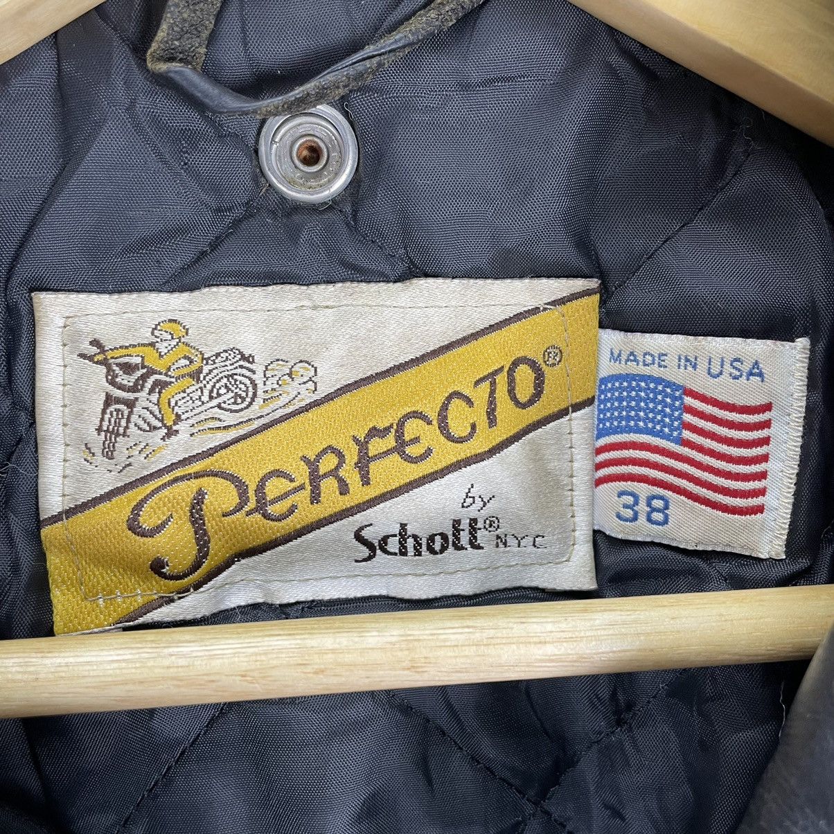 Schott ☀️SCHOTT NYC PERFECTO 618 BIKERS LEATHER JACKET Size US S / EU 44-46 / 1 - 13 Thumbnail