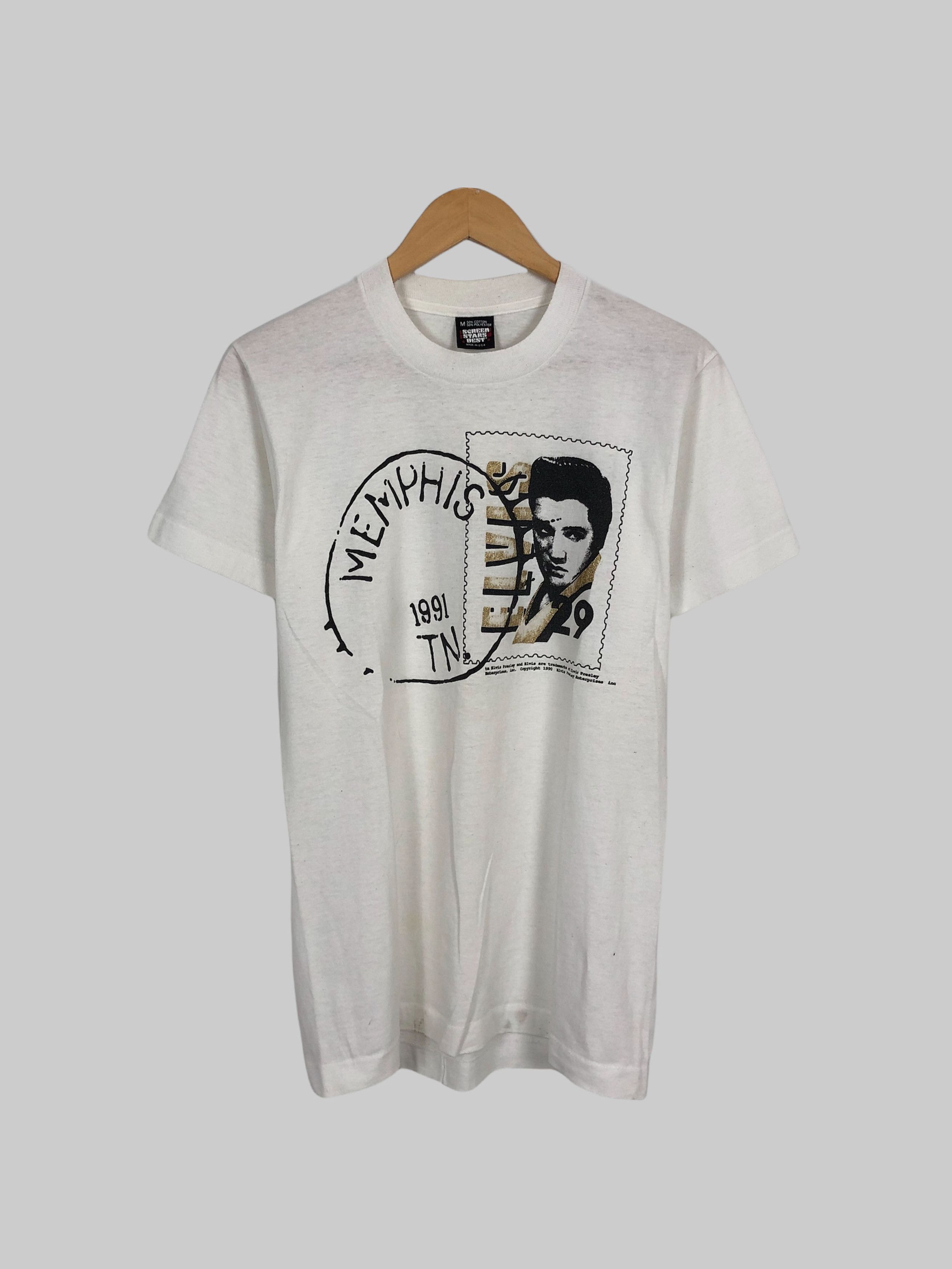 Band Tees Vintage 1991 Elvis Presley (Michael Jackson Marilyn Monroe) Size US M / EU 48-50 / 2 - 1 Thumbnail