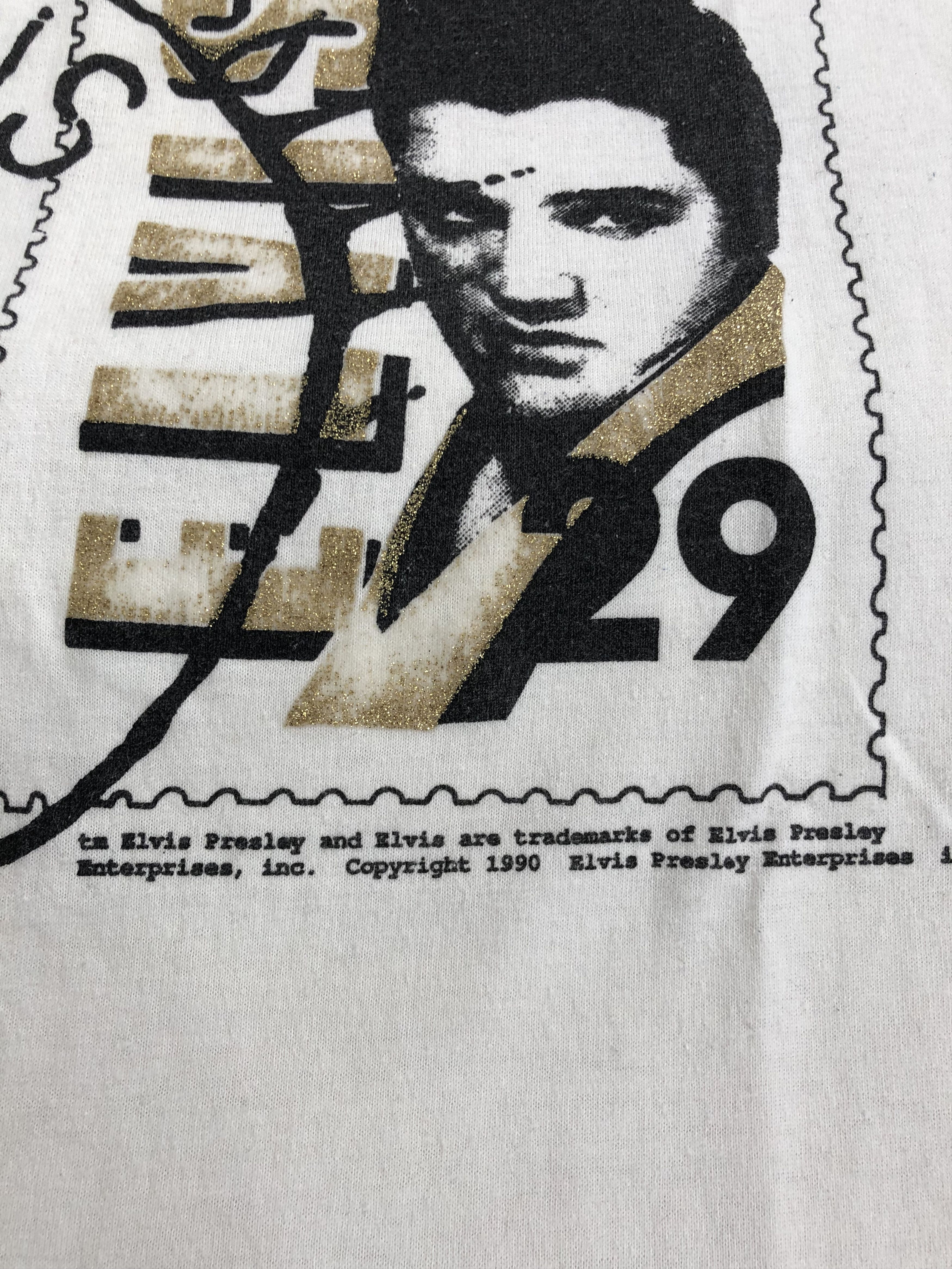 Band Tees Vintage 1991 Elvis Presley (Michael Jackson Marilyn Monroe) Size US M / EU 48-50 / 2 - 4 Thumbnail
