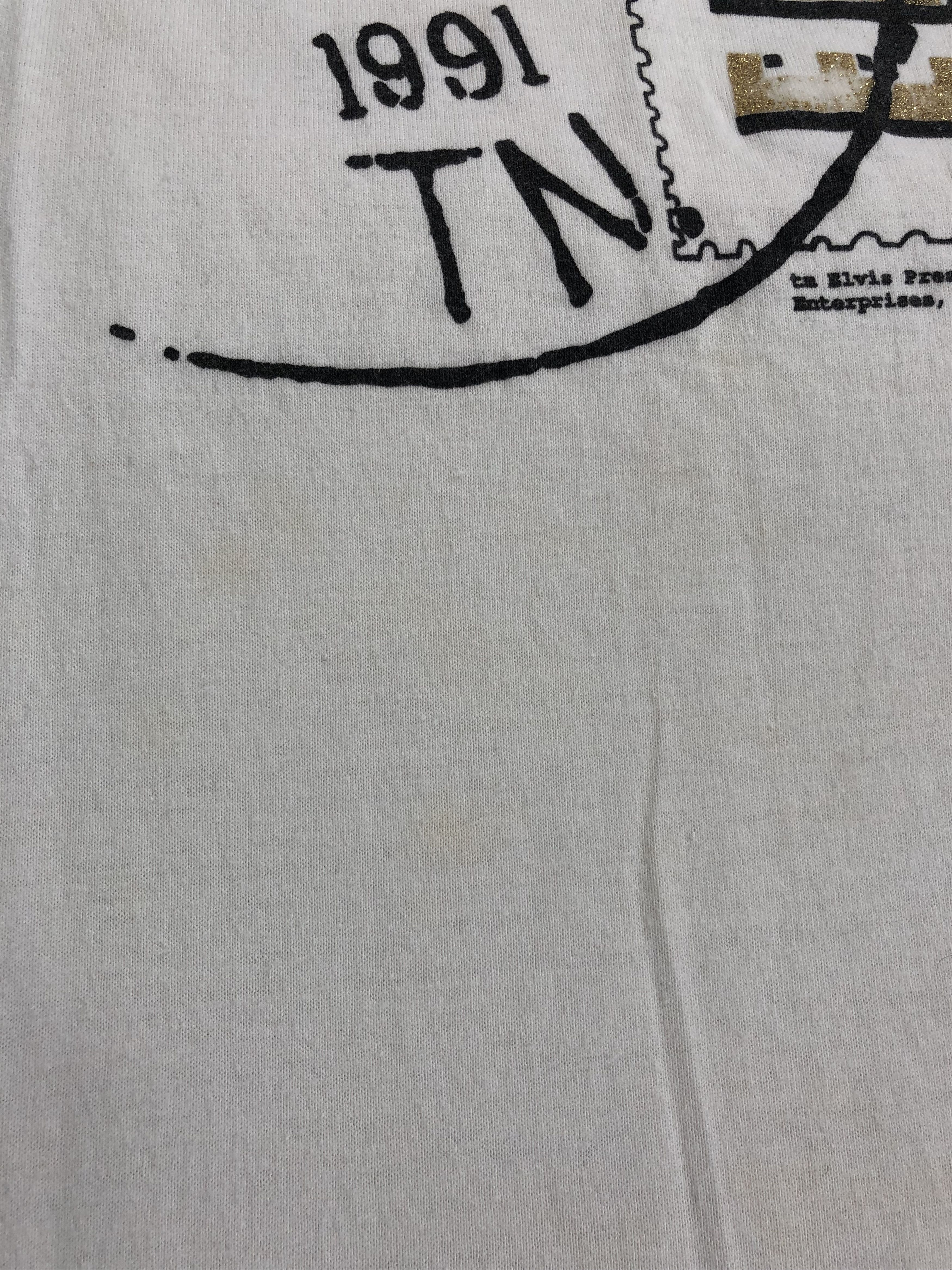 Band Tees Vintage 1991 Elvis Presley (Michael Jackson Marilyn Monroe) Size US M / EU 48-50 / 2 - 9 Thumbnail