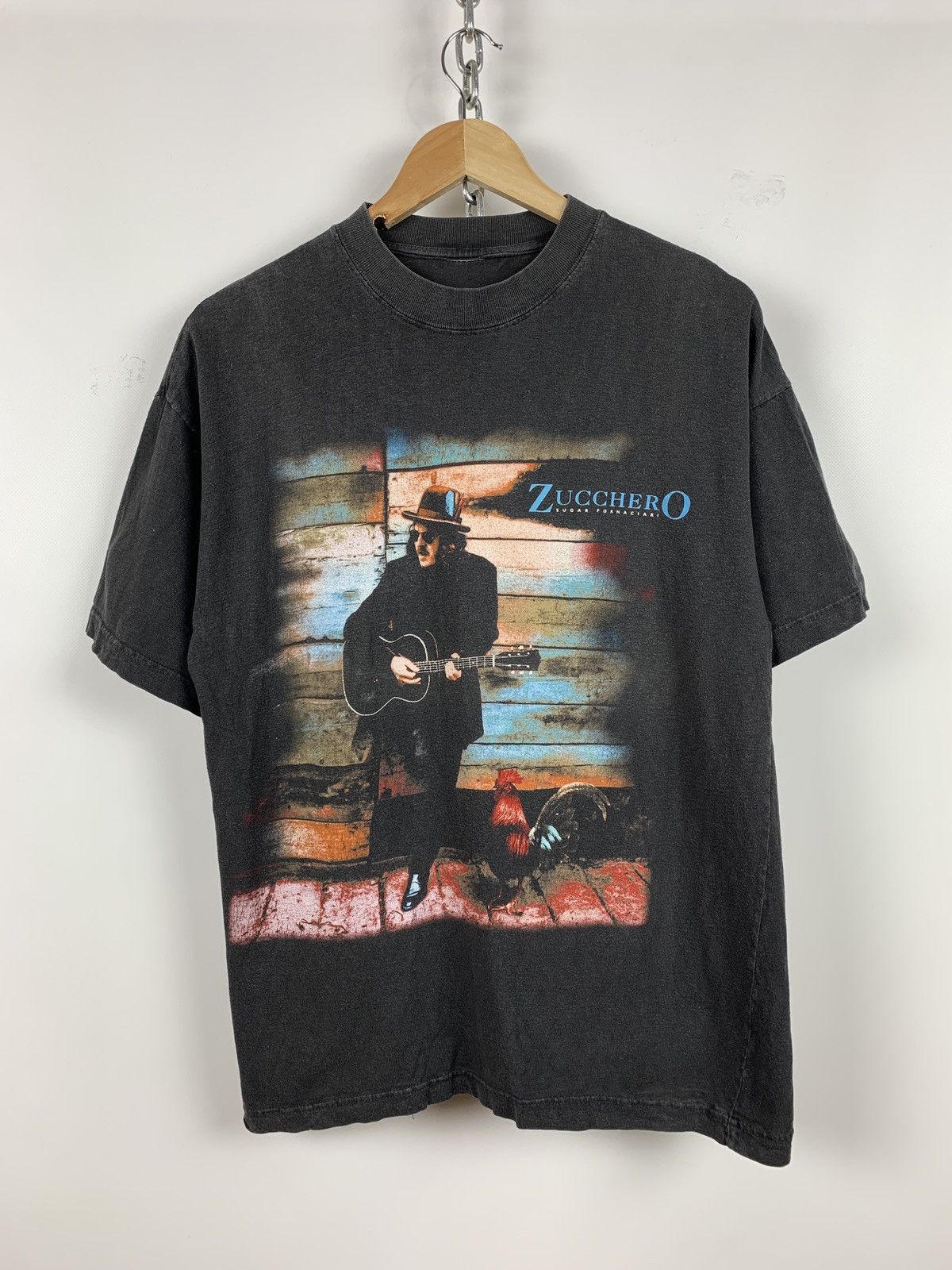 Band Tees 1995 Vintage Zucchero Spirito DiVino Tour T-Shirt Size US M / EU 48-50 / 2 - 1 Thumbnail