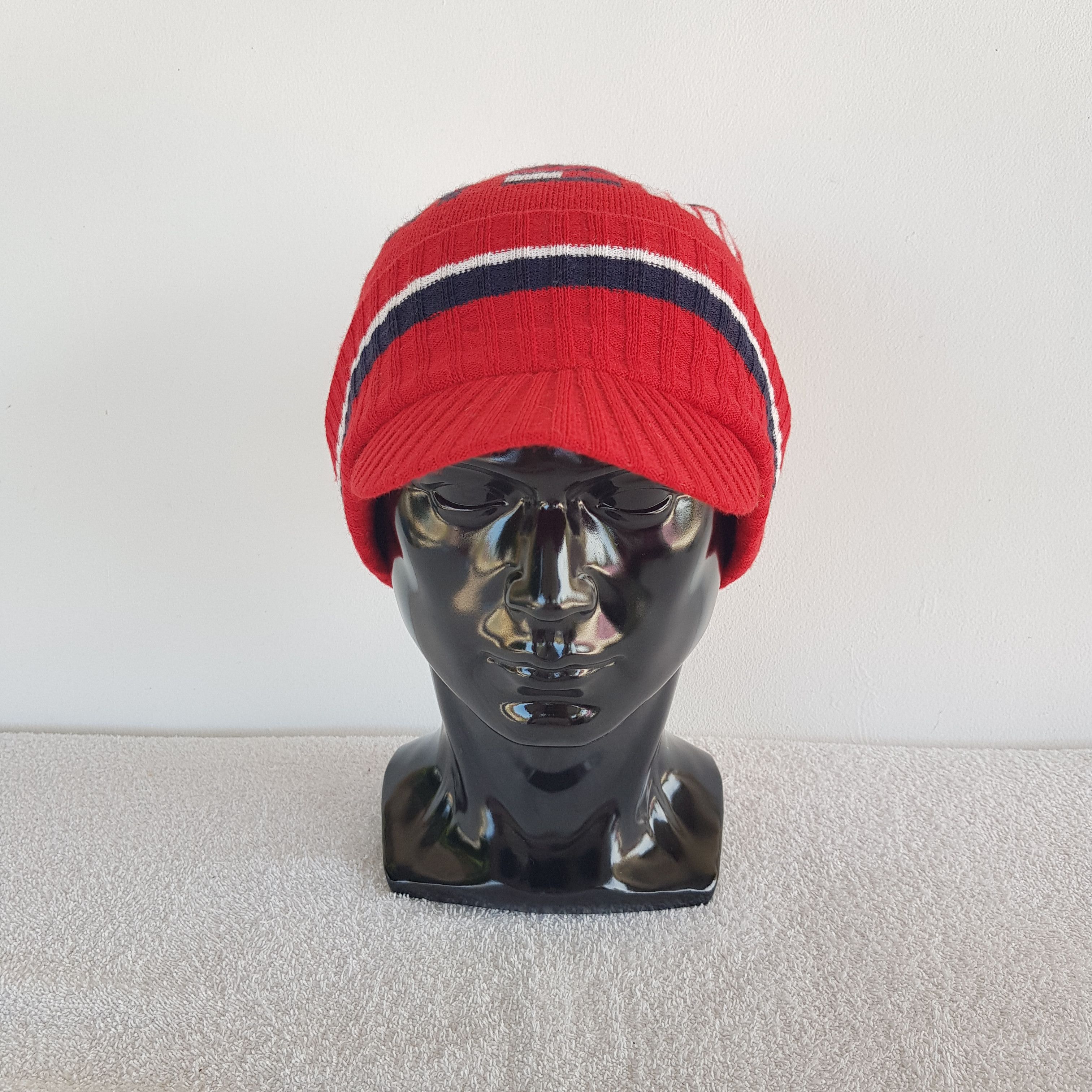 Tommy Hilfiger × Vintage Tommy Hilfiger Hats Tommy Hilfiger Beanie Snow Cap Size ONE SIZE - 2 Thumbnail