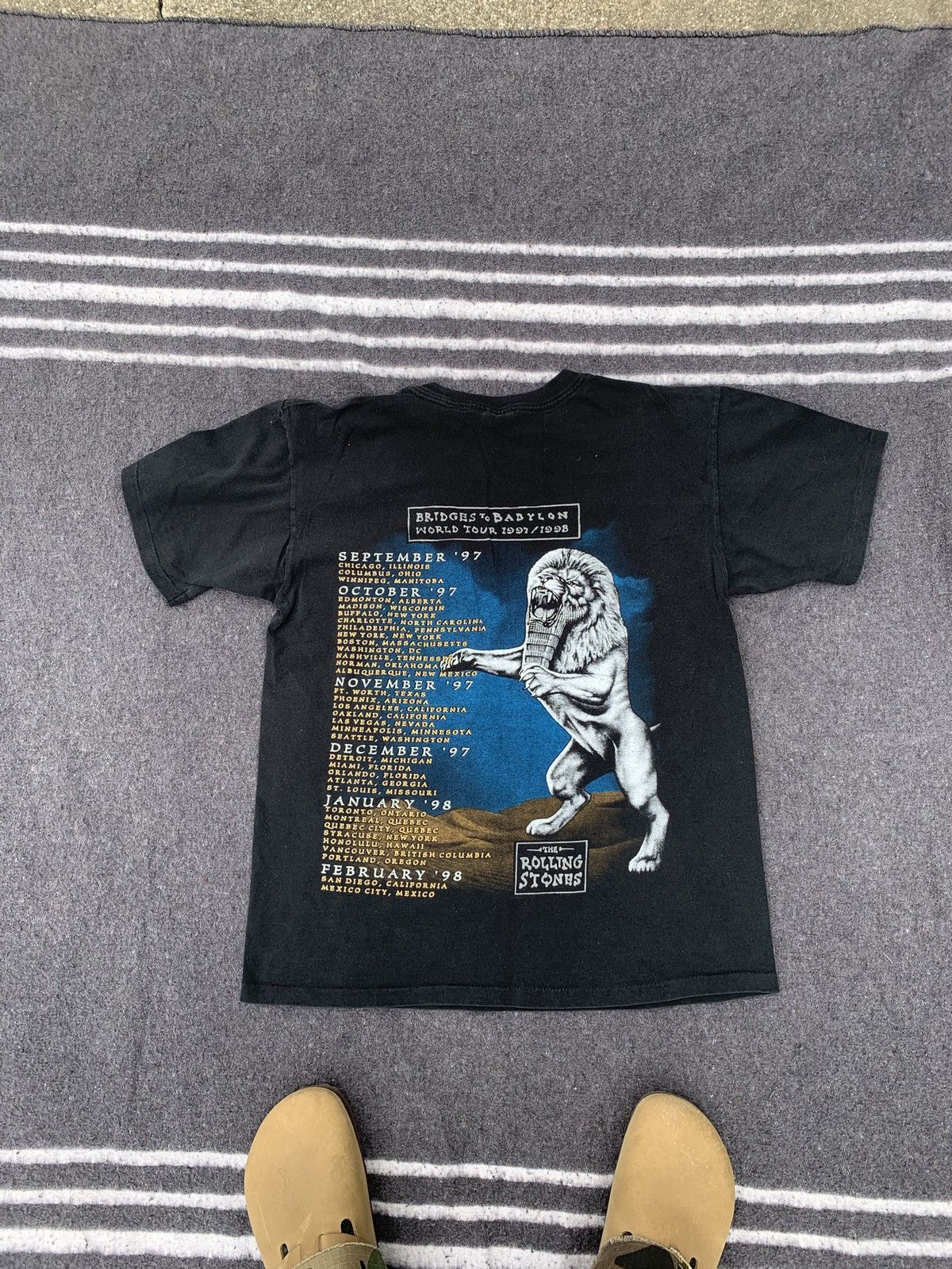 Band Tees × The Rolling Stones × Vintage Vintage The Rolling Stones T-shirt 90s bridges to Babylon Size US M / EU 48-50 / 2 - 4 Thumbnail