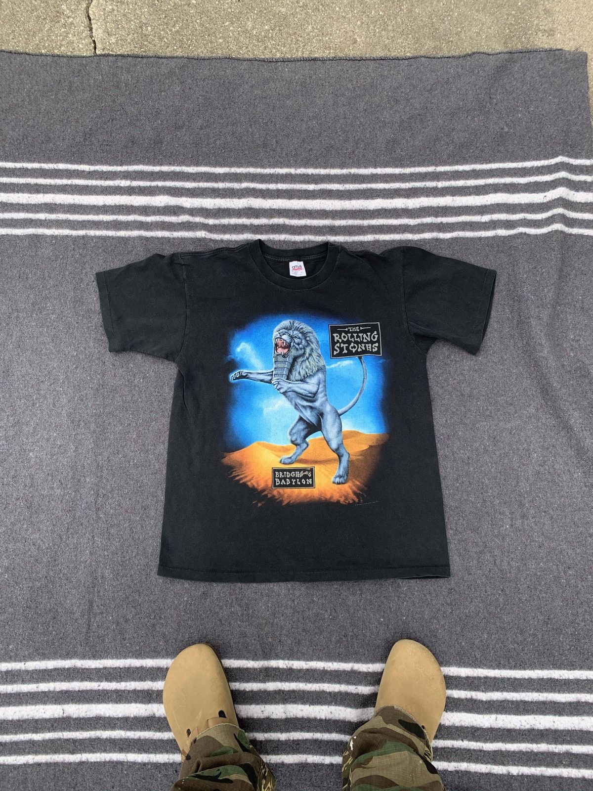 Band Tees × The Rolling Stones × Vintage Vintage The Rolling Stones T-shirt 90s bridges to Babylon Size US M / EU 48-50 / 2 - 1 Thumbnail
