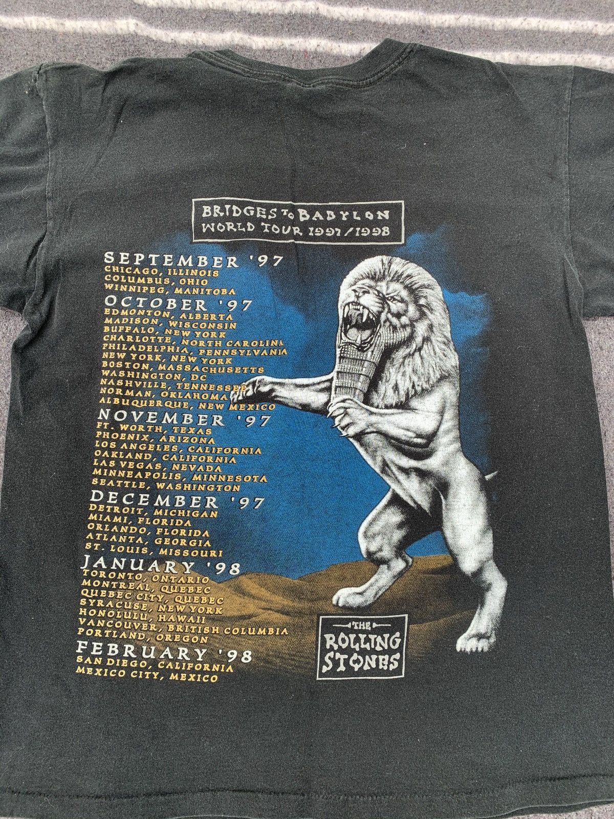 Band Tees × The Rolling Stones × Vintage Vintage The Rolling Stones T-shirt 90s bridges to Babylon Size US M / EU 48-50 / 2 - 5 Thumbnail