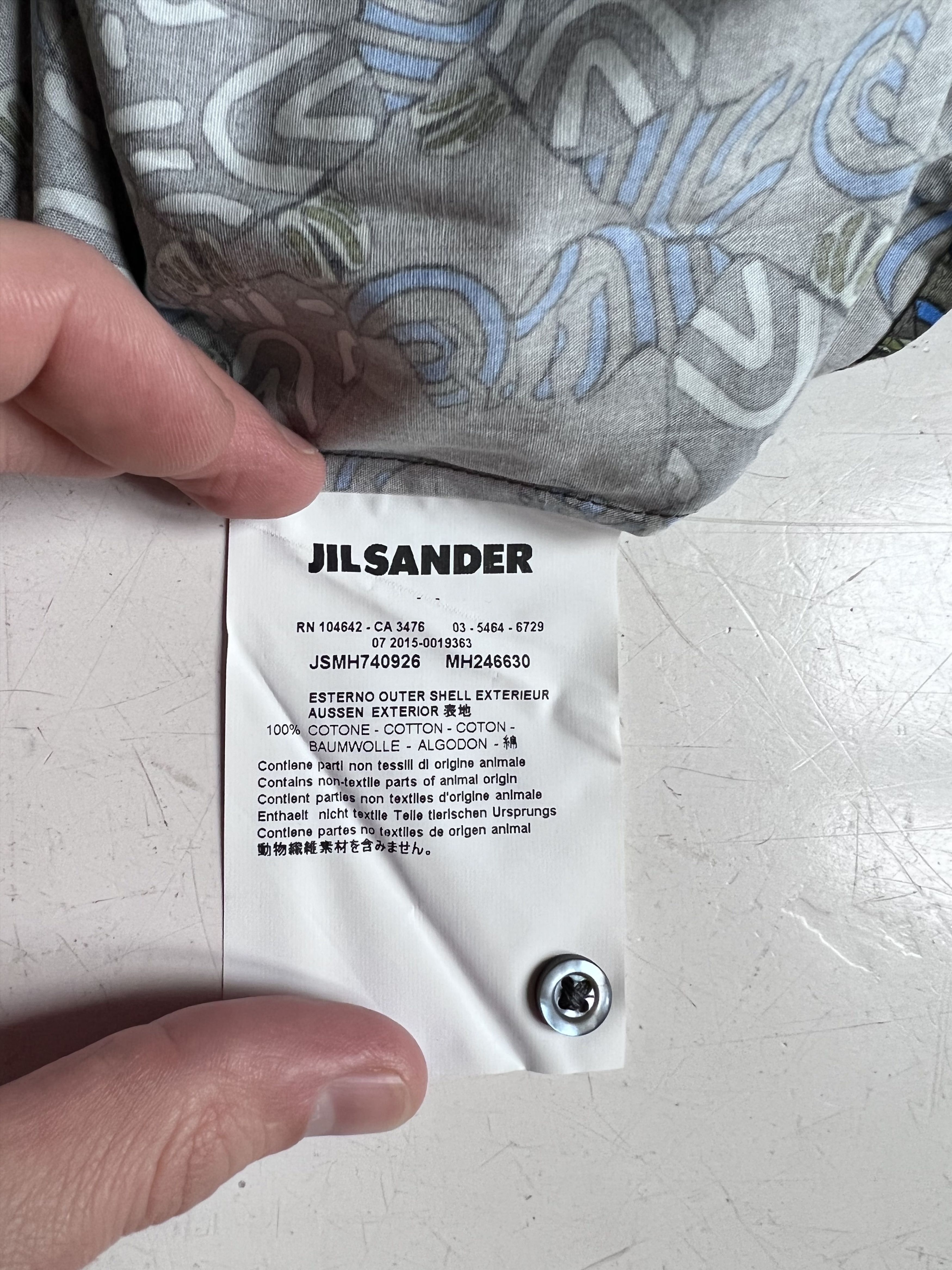 Jil Sander Slim-Fit Printed Cotton-Poplin Shirt Size US S / EU 44-46 / 1 - 5 Thumbnail