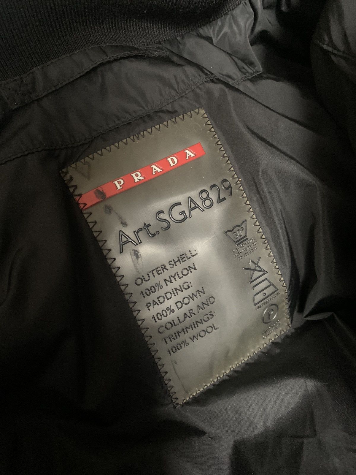 Prada Prada Nylon Black Puffer Jacket with Hoodie Size US L / EU 52-54 / 3 - 3 Thumbnail