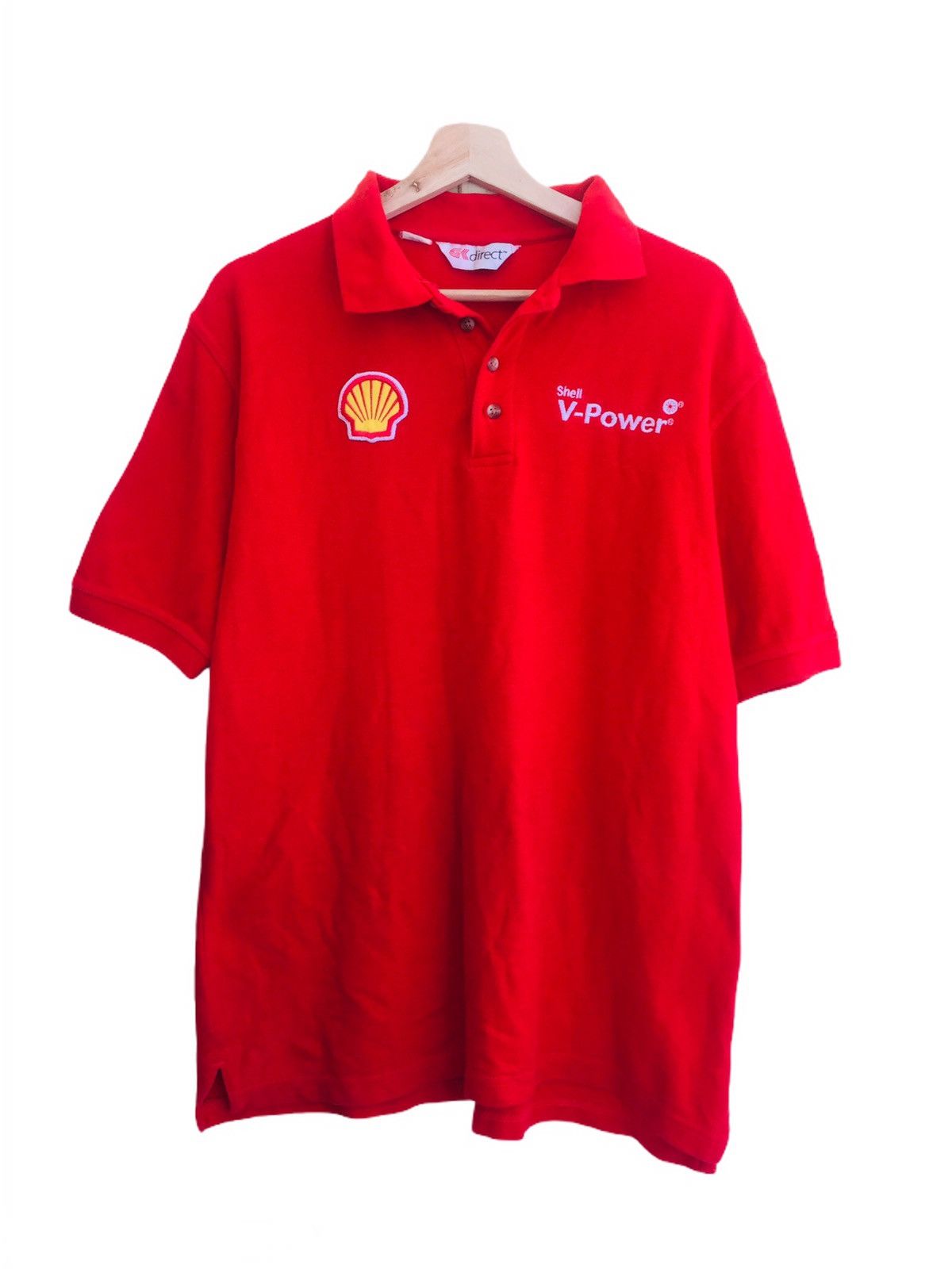 Japanese Brand × Other SHELL V-POWER spell out colar tshirt Size US M / EU 48-50 / 2 - 1 Thumbnail