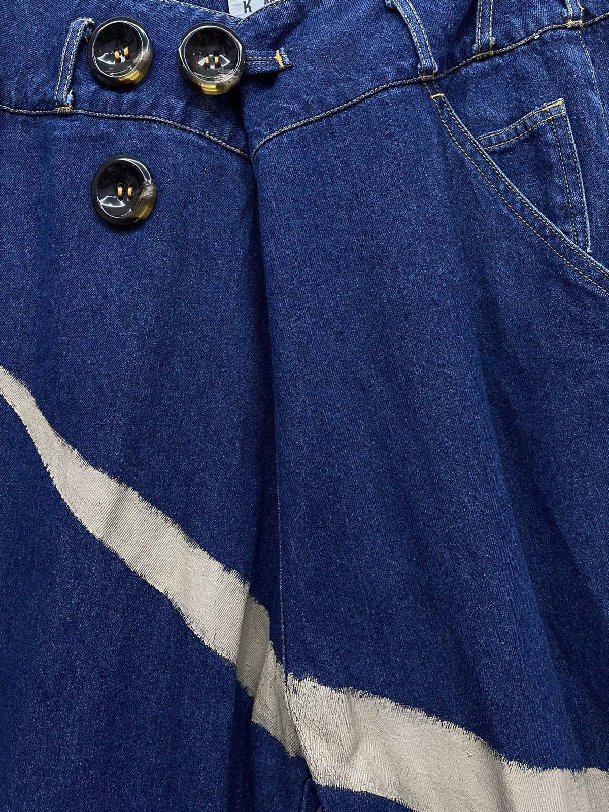 Japanese Brand KINGLY MASK Denim Pants Memphis Puppy Rick Owens Style Size US 28 / EU 44 - 3 Thumbnail