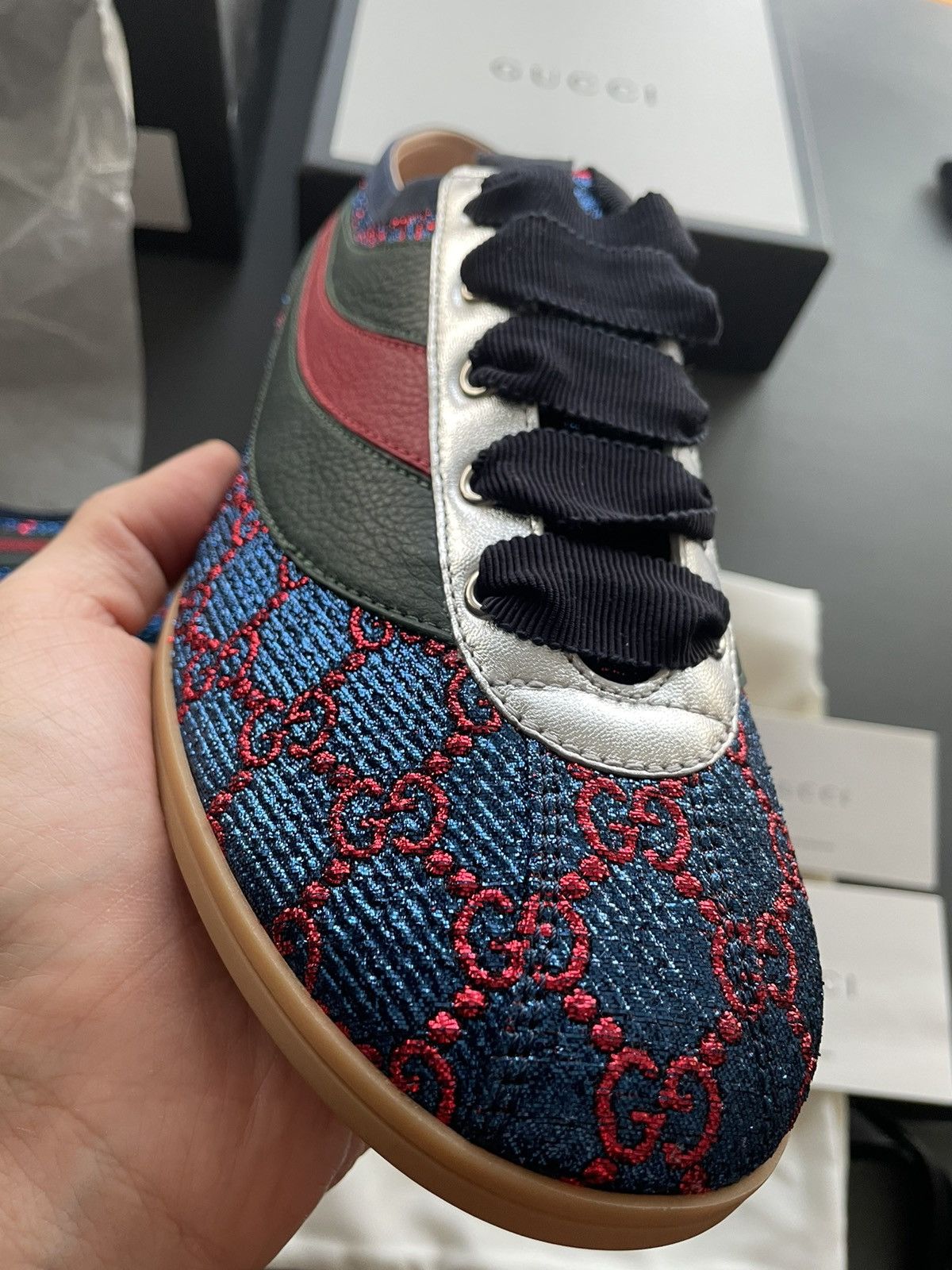 Gucci Super Runway GG Logo Limited Edition ACE Leather Sneaker Size US 8 / EU 41 - 6 Thumbnail