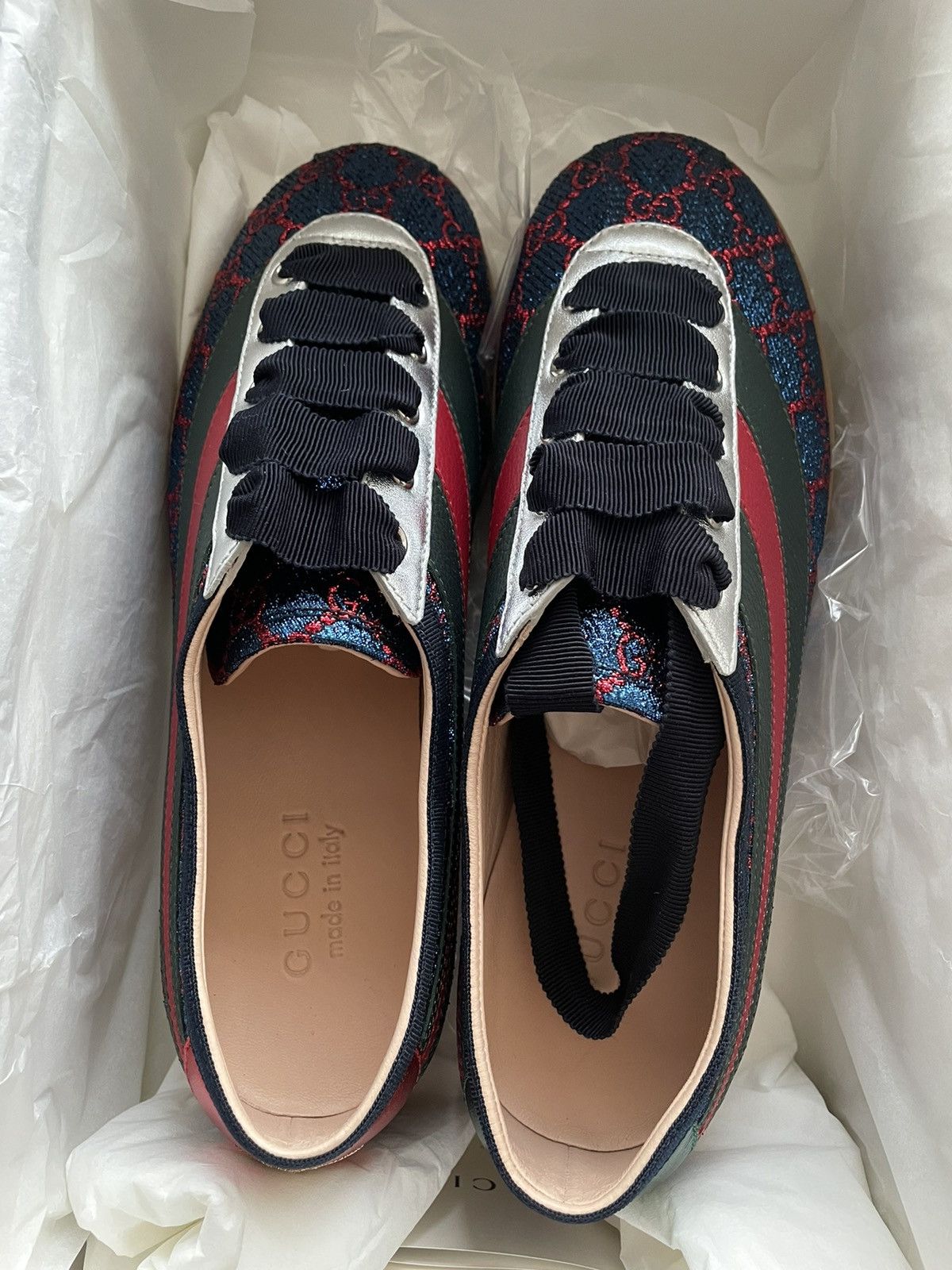 Gucci Super Runway GG Logo Limited Edition ACE Leather Sneaker Size US 8 / EU 41 - 21 Thumbnail