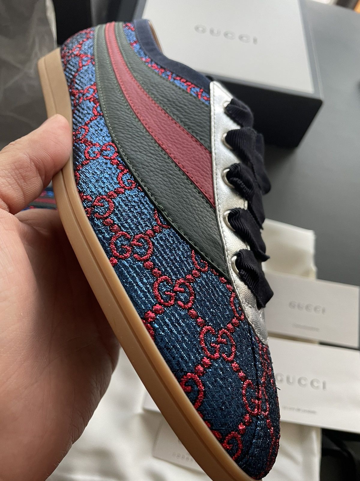 Gucci Super Runway GG Logo Limited Edition ACE Leather Sneaker Size US 8 / EU 41 - 12 Thumbnail