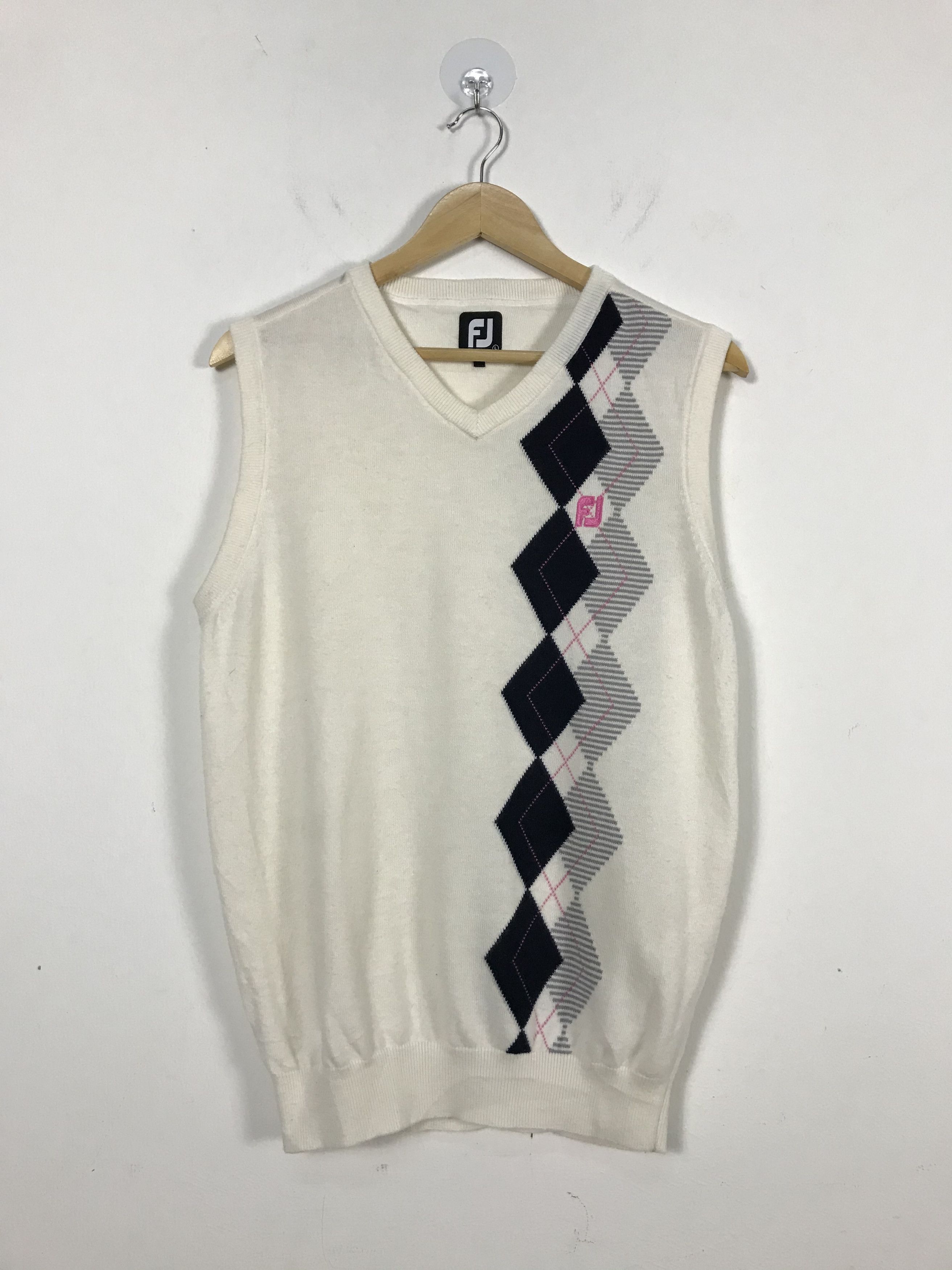FJ Large Foot Joy Argyle Golf Sweater Vest