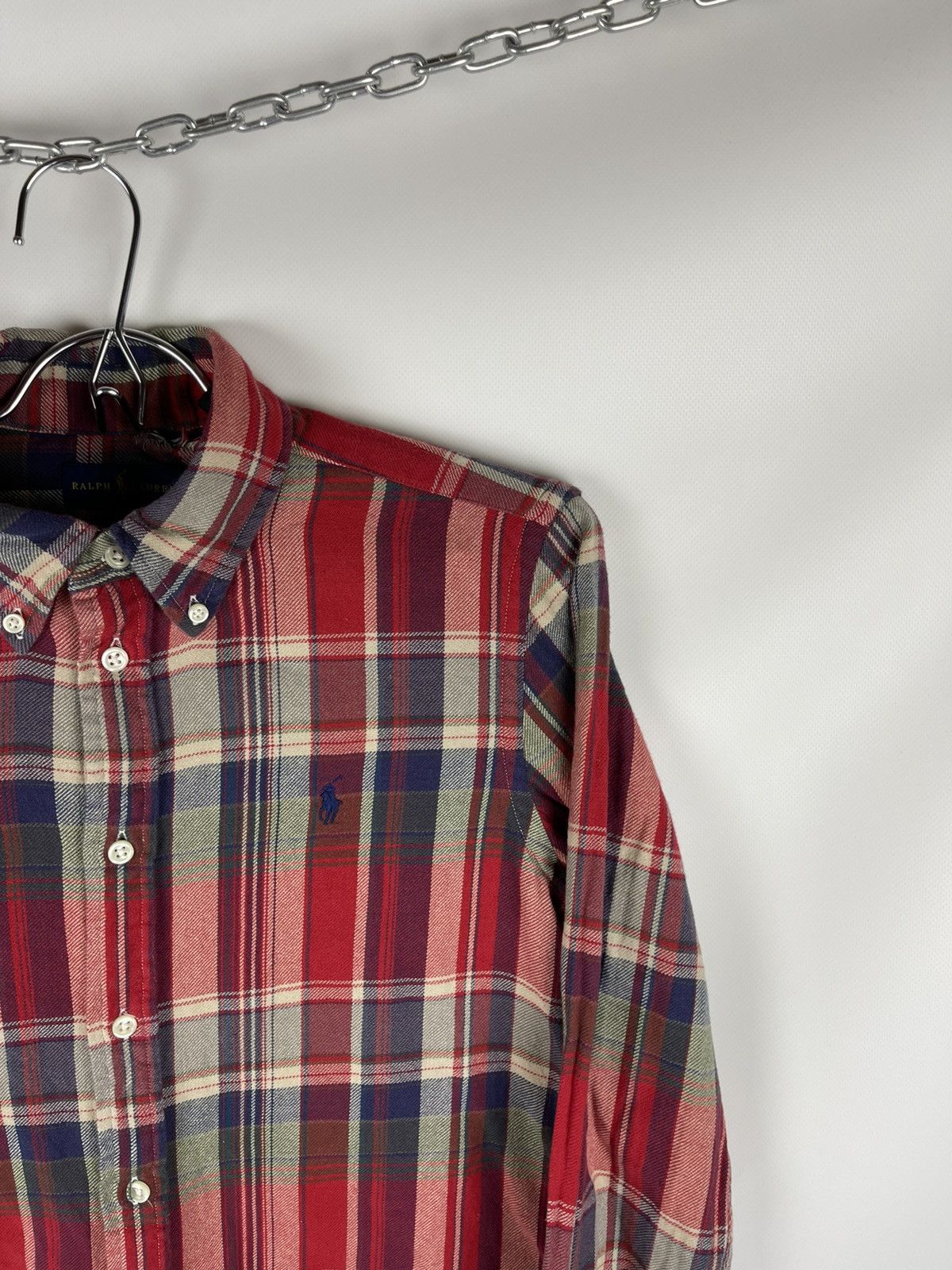 Flannel Polo Ralph Lauren flannel checkered shirt travis Scott style Size M / US 6-8 / IT 42-44 - 3 Thumbnail