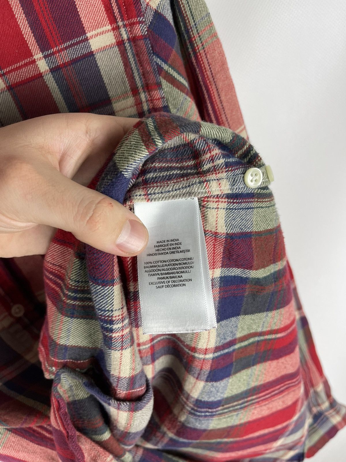 Flannel Polo Ralph Lauren flannel checkered shirt travis Scott style Size M / US 6-8 / IT 42-44 - 8 Thumbnail