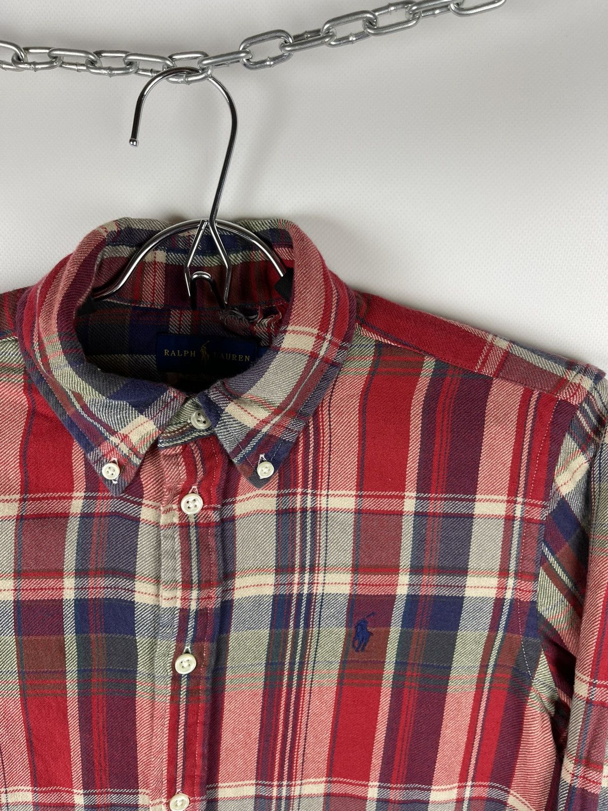 Flannel Polo Ralph Lauren flannel checkered shirt travis Scott style Size M / US 6-8 / IT 42-44 - 6 Thumbnail