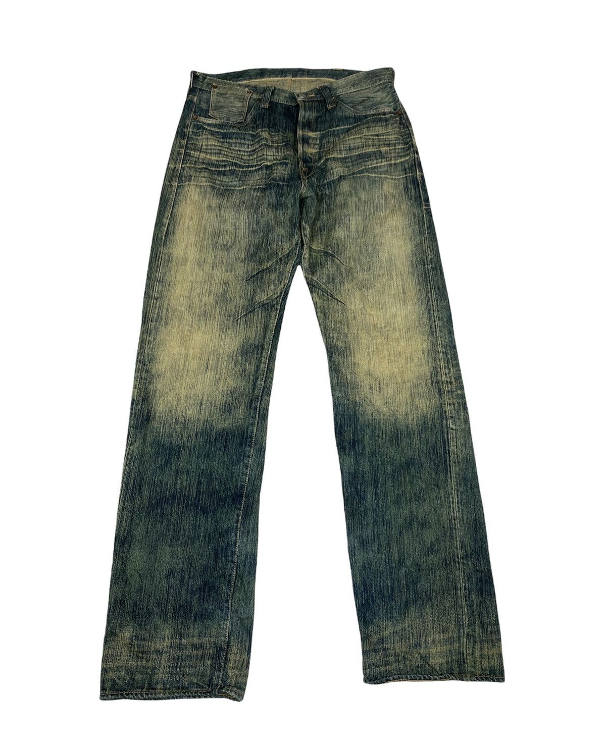 Sugar Cane × Vintage Sugar Cane Edo Ai Denim Buckle Back Jeans