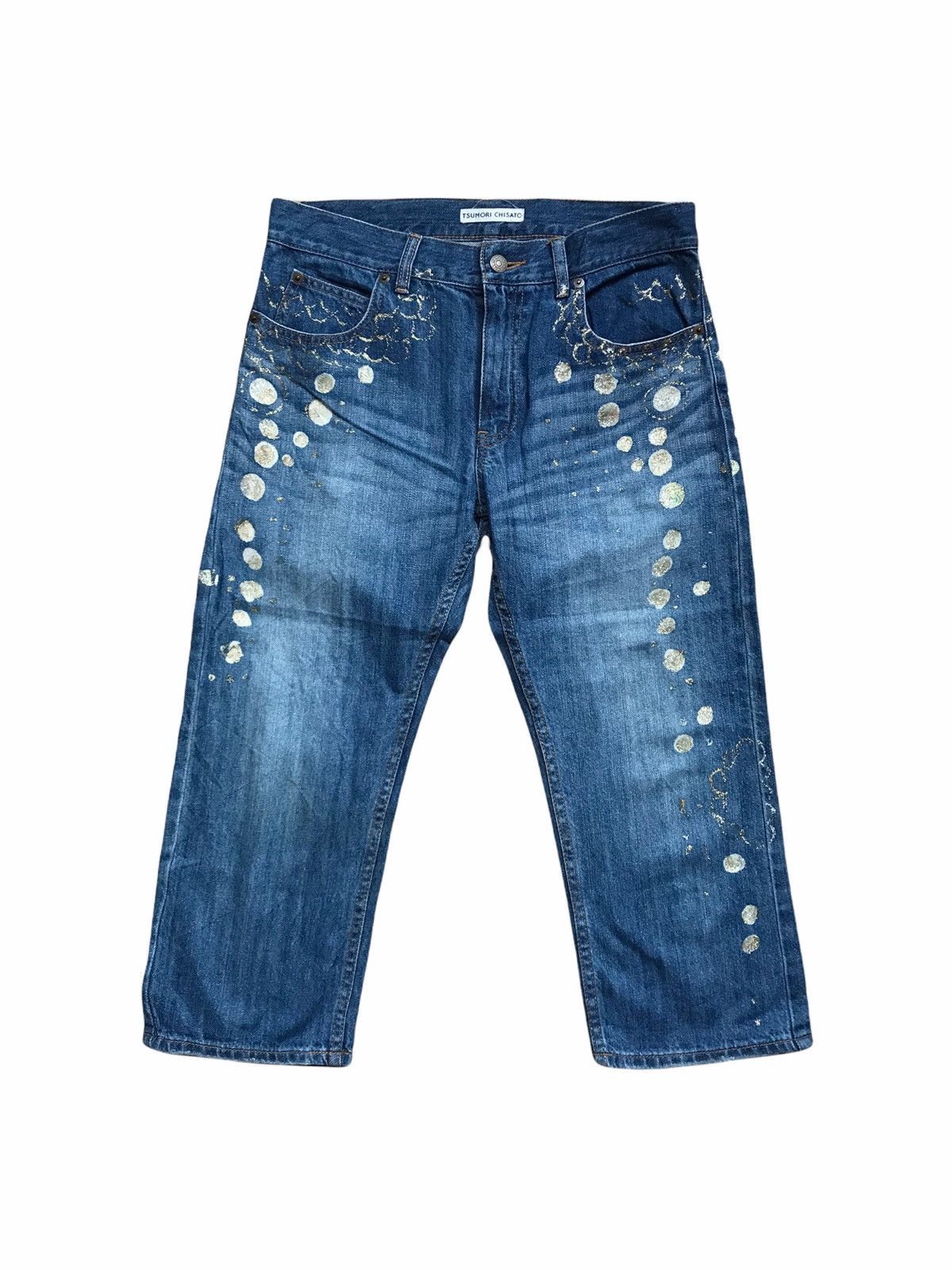 Issey Miyake Tsumori Chisato 7/8 Denim Pants Size US 29 - 1 Thumbnail