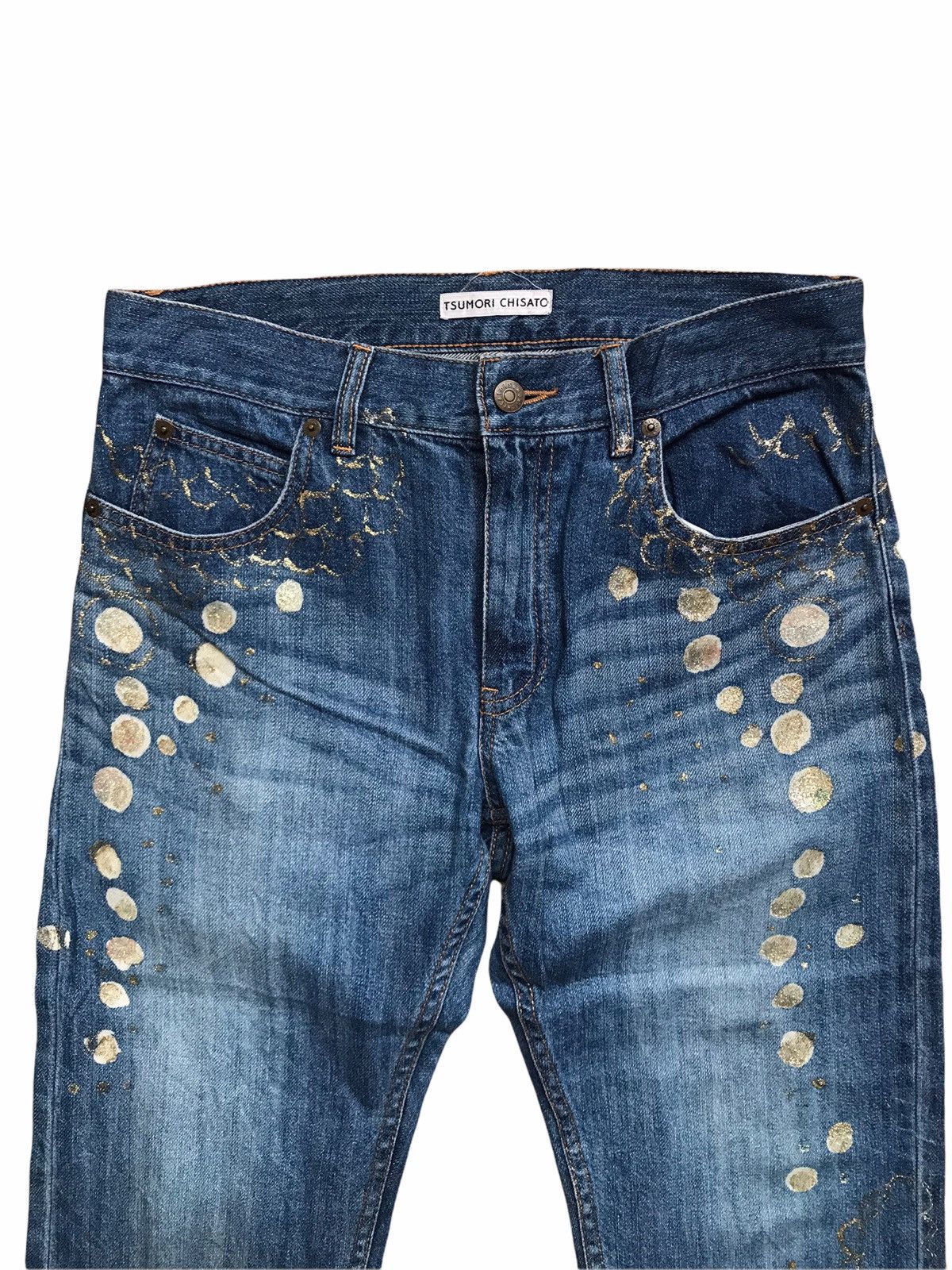 Issey Miyake Tsumori Chisato 7/8 Denim Pants Size US 29 - 3 Thumbnail