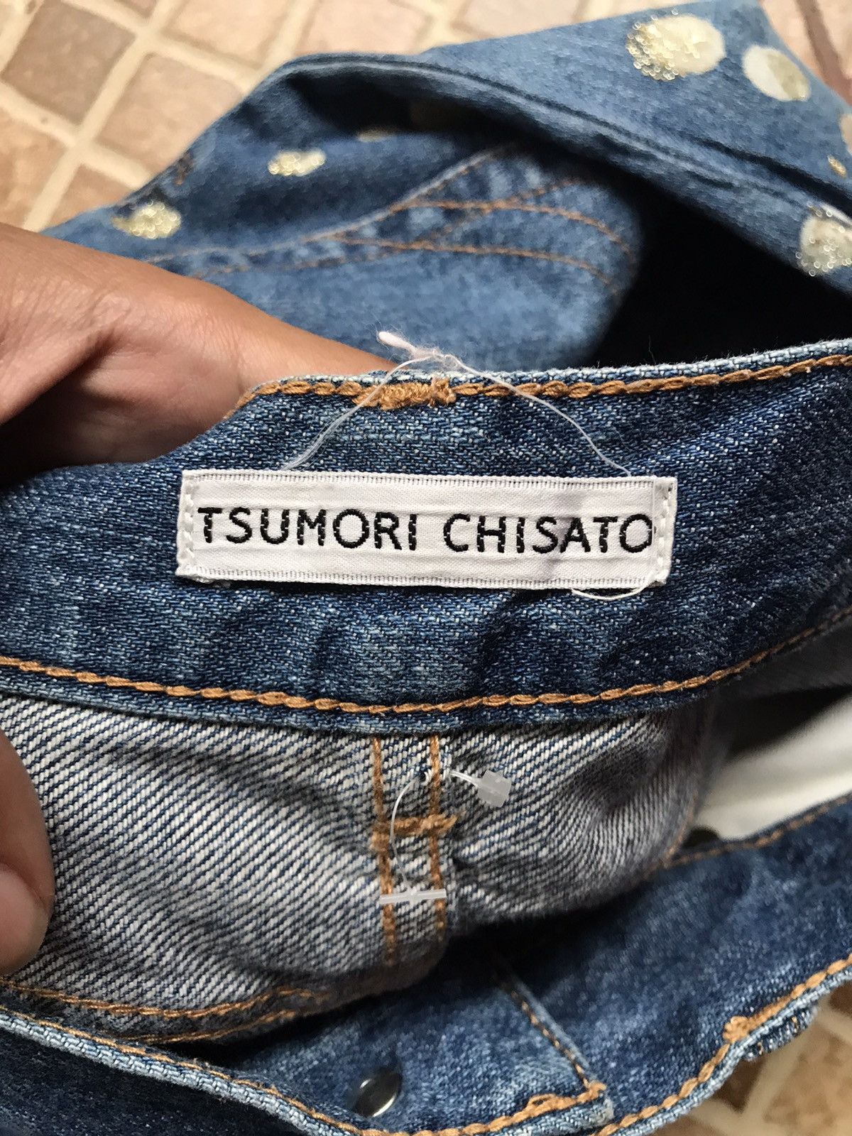 Issey Miyake Tsumori Chisato 7/8 Denim Pants Size US 29 - 5 Thumbnail