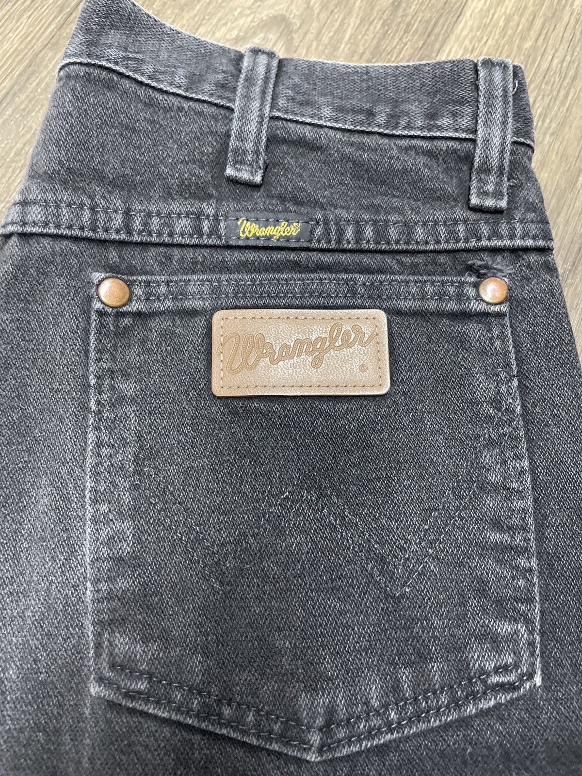 Wrangler 31x32 Black Vtg. Wrangler Jeans w/ Center Crease Fade Detail Size US 31 - 4 Thumbnail