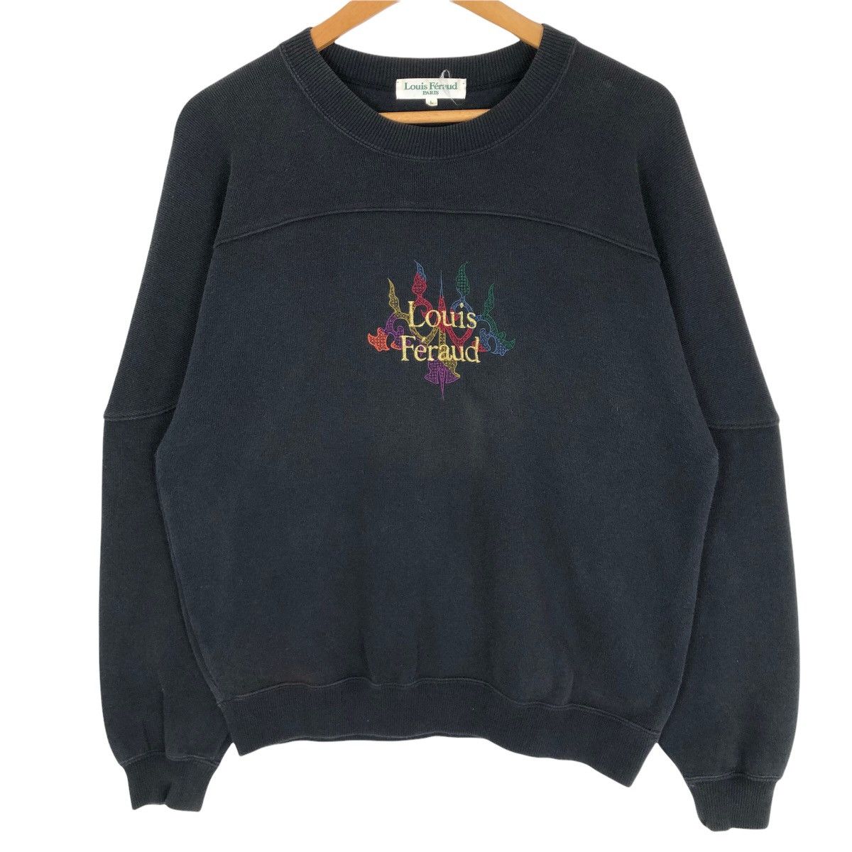 Louis Feraud Vintage Louis Féraud Paris Crewneck Sweatshirt Embroidery Size US M / EU 48-50 / 2 - 1 Thumbnail