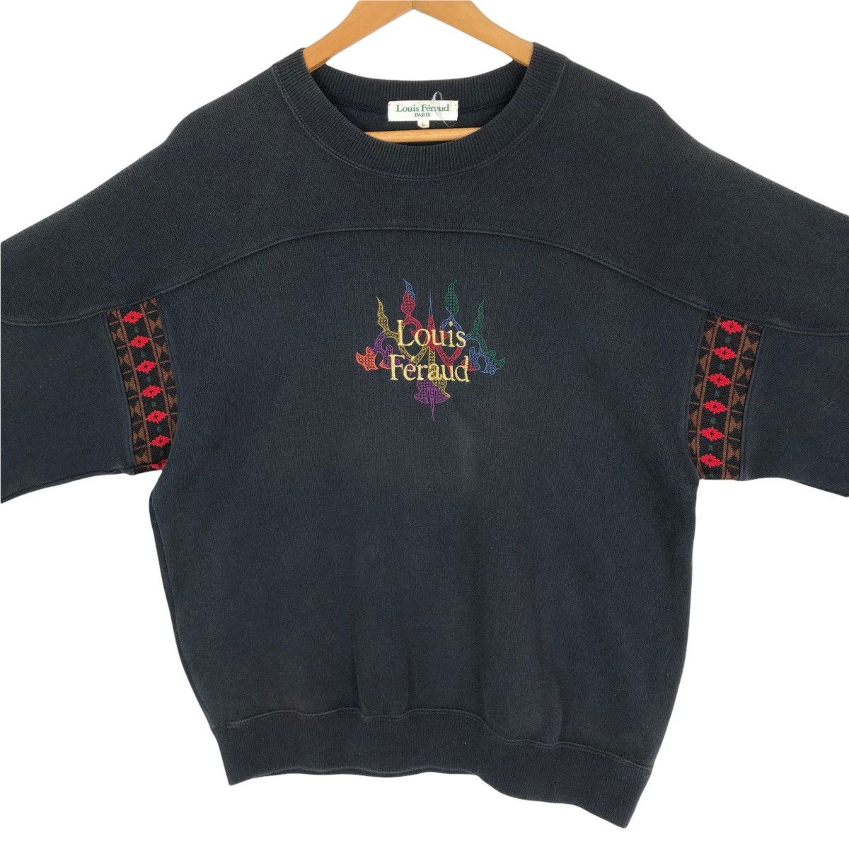 Louis Feraud Vintage Louis Féraud Paris Crewneck Sweatshirt Embroidery Size US M / EU 48-50 / 2 - 9 Thumbnail