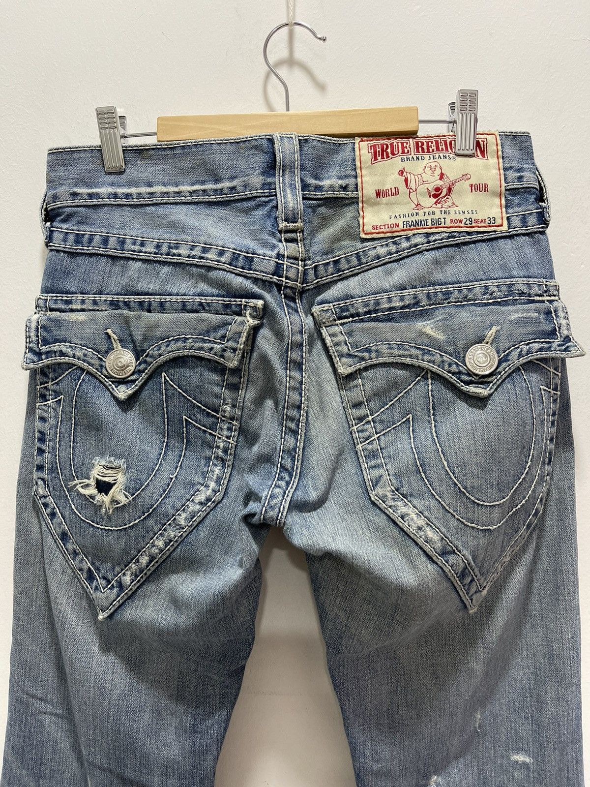 True Religion TRUE RELIGION BOOTCUT DISTRESSED JEANS MADE IN USA Size US 29 - 10 Thumbnail