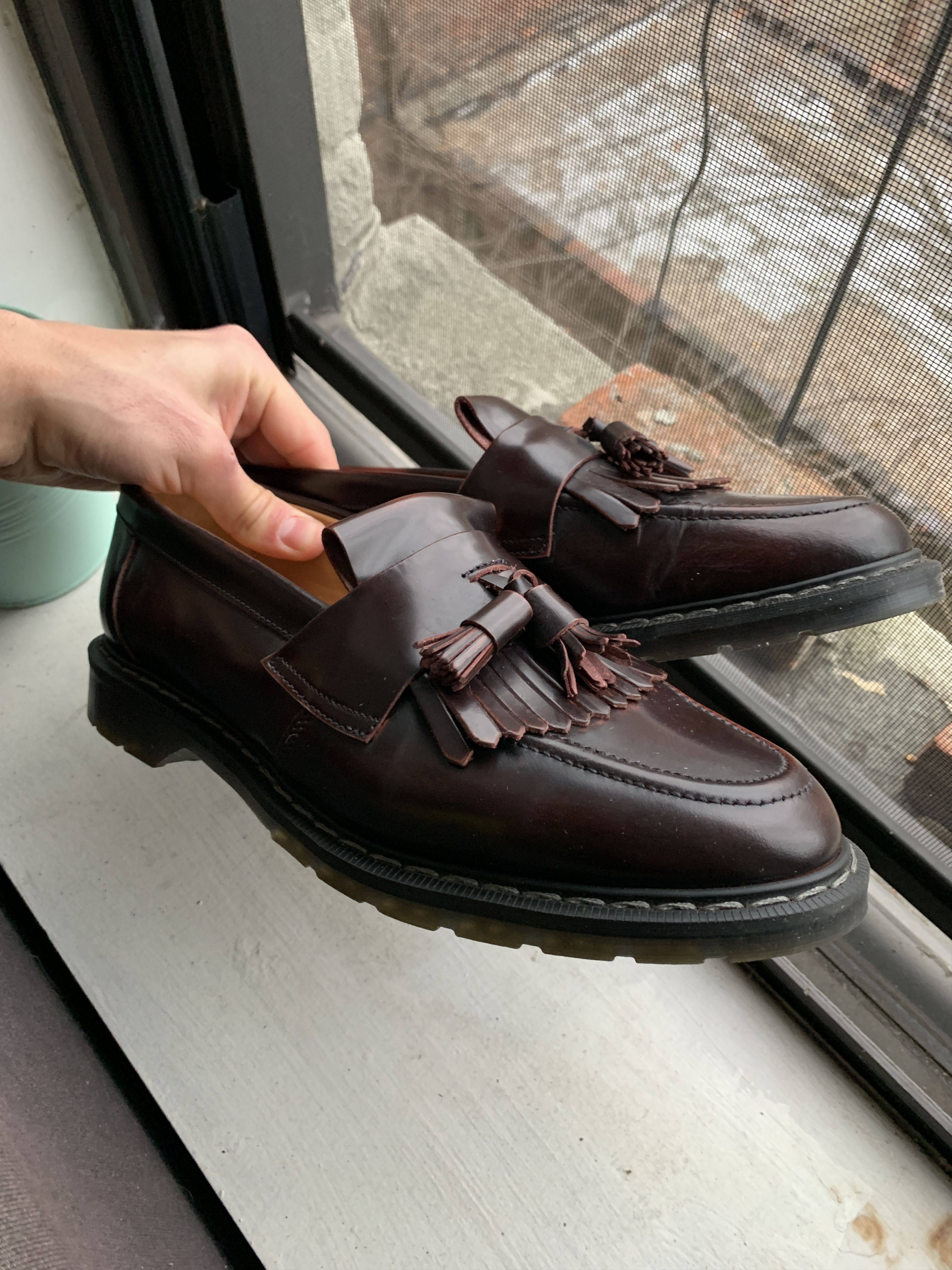 Solovair Solovair Burgundy Rub-Off Tassel Loafer | Grailed Solovair Solovair Burgundy Rub-Off Tassel Loafer | Grailed