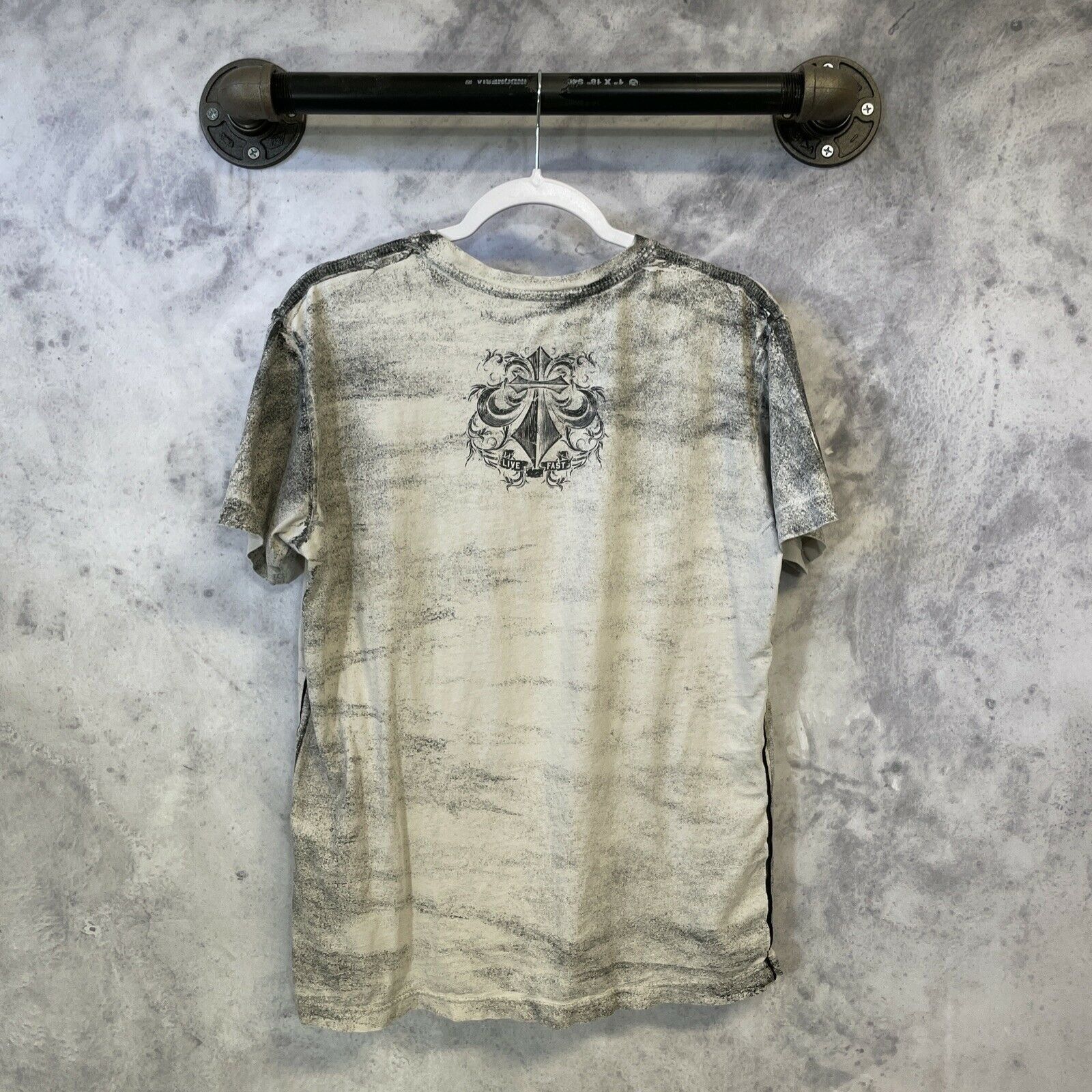 Affliction AFFLICTION Spell Out T Shirt Gray Cotton USA M Size US M / EU 48-50 / 2 - 2 Thumbnail