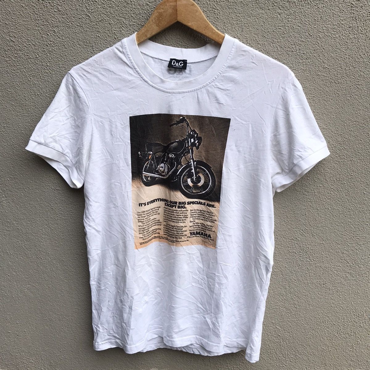Dolce & Gabbana DOLCE and GABBANA photo tee yamaha motorcycle Size US M / EU 48-50 / 2 - 2 Thumbnail