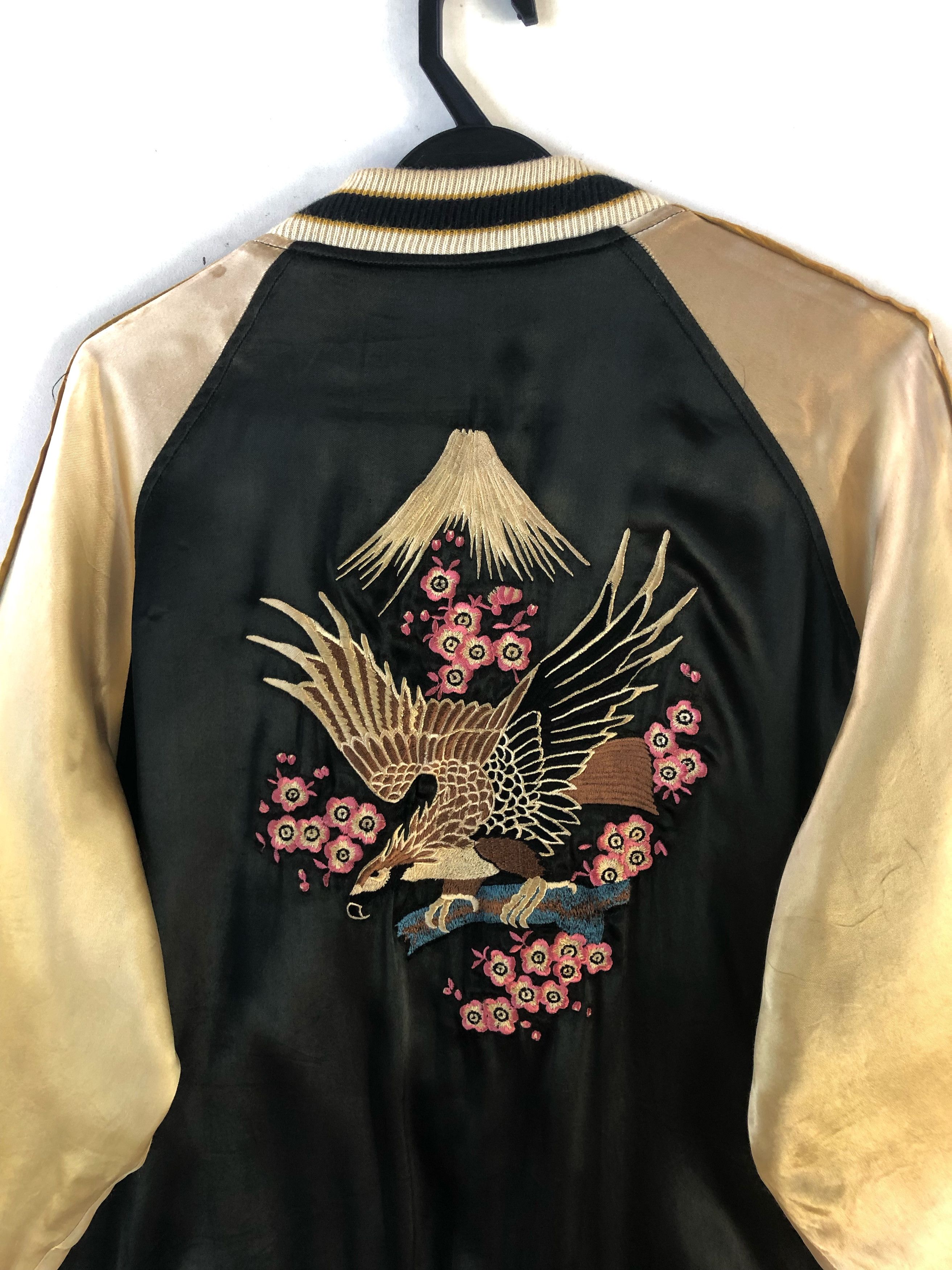 Japanese Brand VINTAGE REVERSIBLE SUKAJAN SATIN JACKET Size US L / EU 52-54 / 3 - 10 Thumbnail
