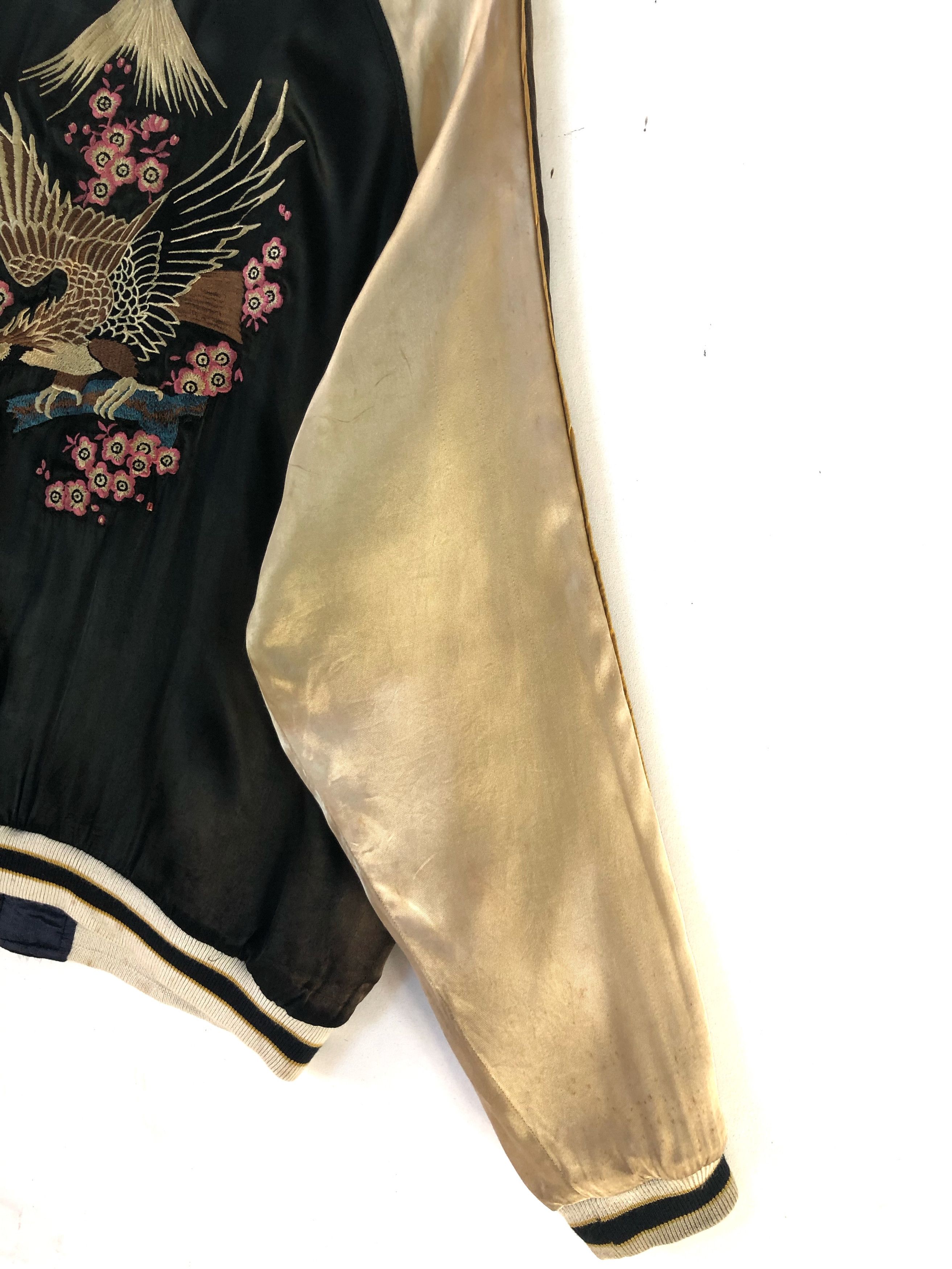Japanese Brand VINTAGE REVERSIBLE SUKAJAN SATIN JACKET Size US L / EU 52-54 / 3 - 11 Thumbnail