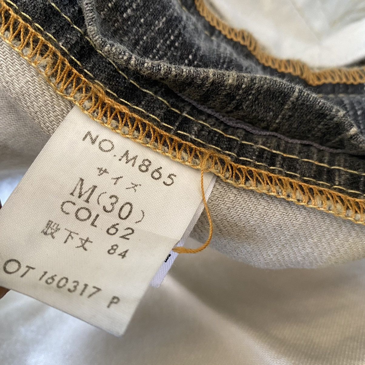 Japanese Brand Ghost Label NYC Denim Jeans Assymetrical Size US 30 / EU 46 - 18 Thumbnail