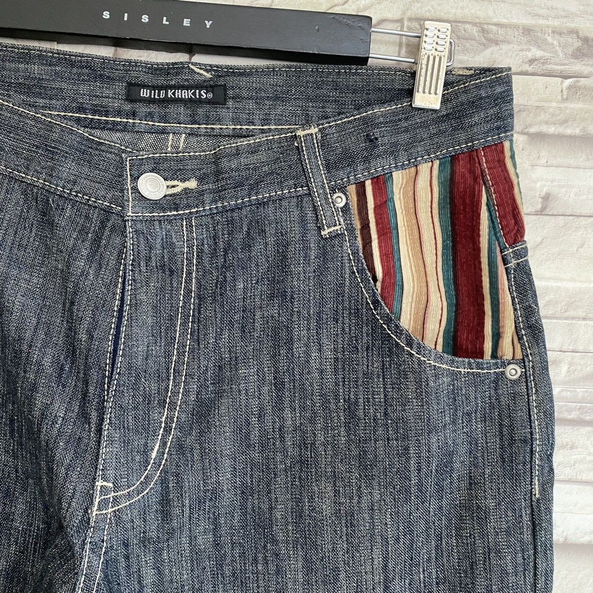 Japanese Brand Japanese Brand WILDKHAKIS Denim Hybrid Jeans Size US 31 - 8 Thumbnail