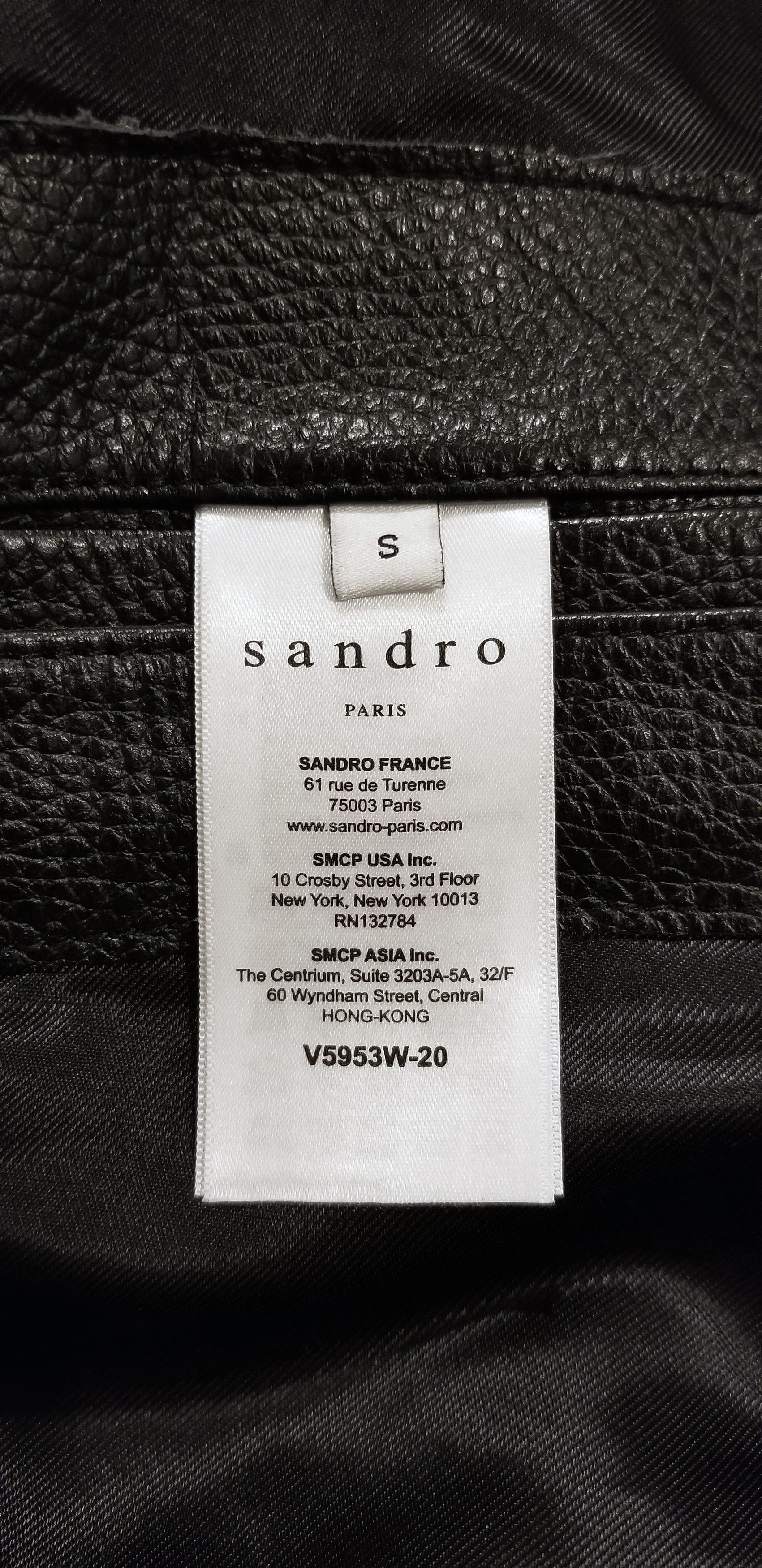 Sandro Sandro Calf Leather Biker Jacket Size US S / EU 44-46 / 1 - 7 Thumbnail