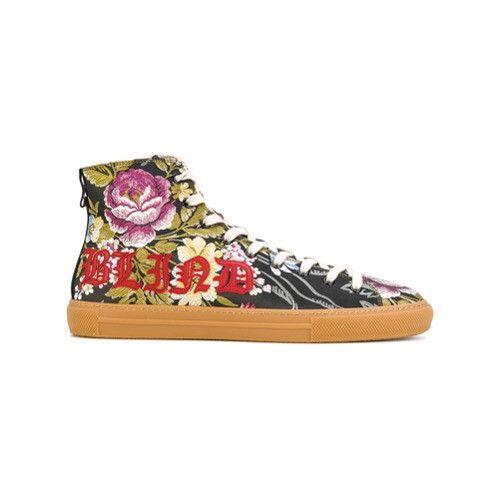 Gucci GUCCI BLIND jacquard floral High tops sneakers Size US 8 / EU 41 - 1 Thumbnail