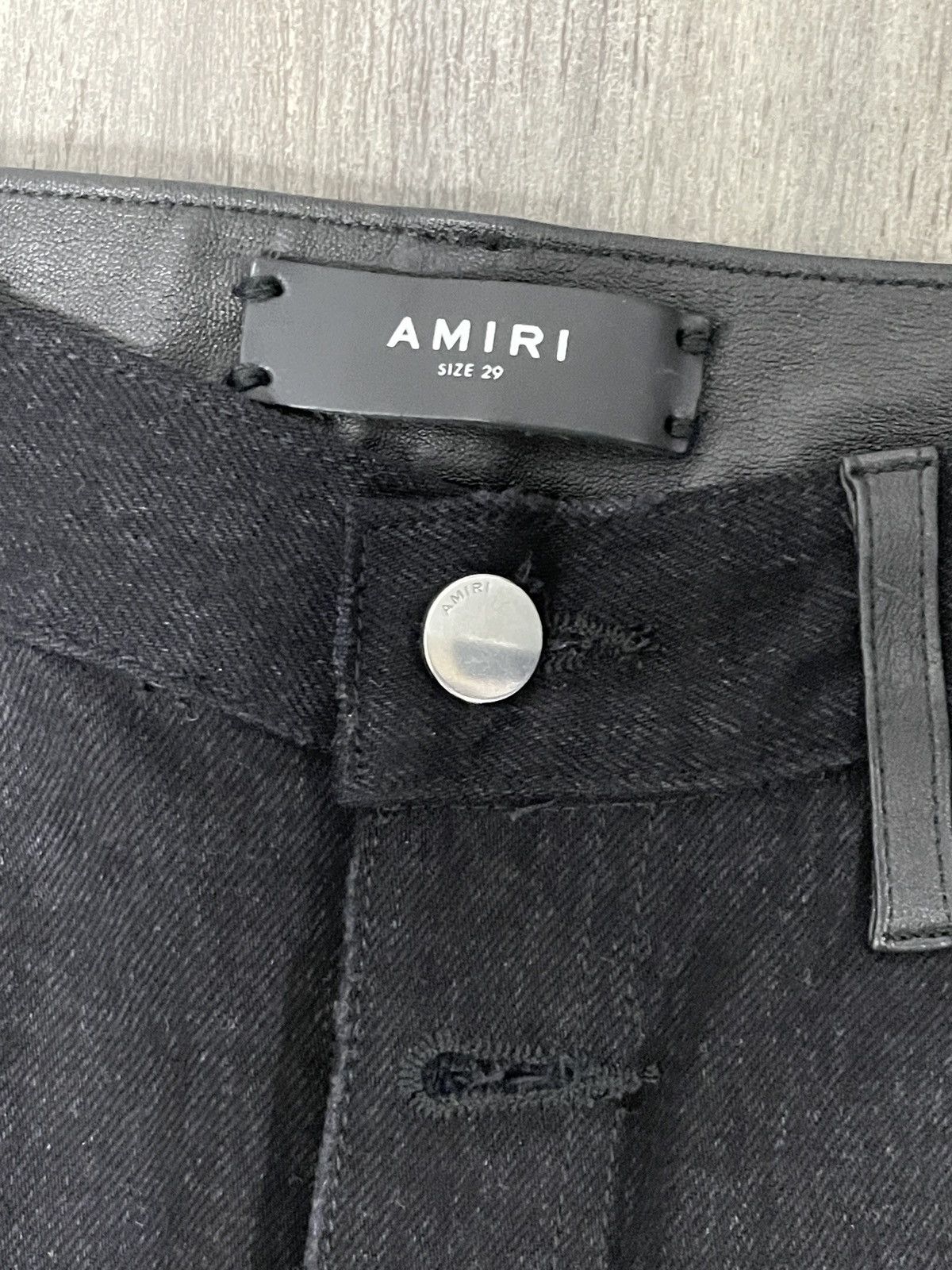 Amiri Amiri Cropped Flare Jean ‘Black’ Size US 30 / EU 46 - 2 Thumbnail