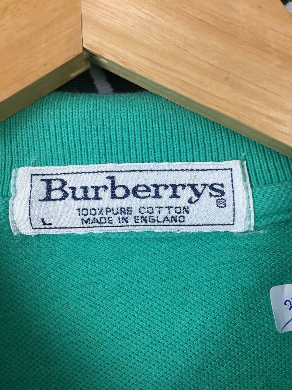 Burberry Vtg Burberrys of London Made In England Polo Tee Size US L / EU 52-54 / 3 - 5 Thumbnail