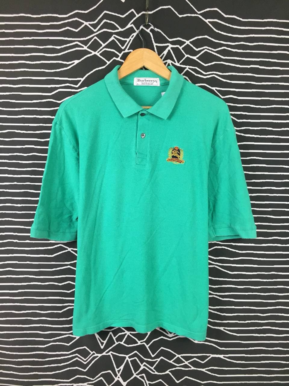 Burberry Vtg Burberrys of London Made In England Polo Tee Size US L / EU 52-54 / 3 - 1 Thumbnail