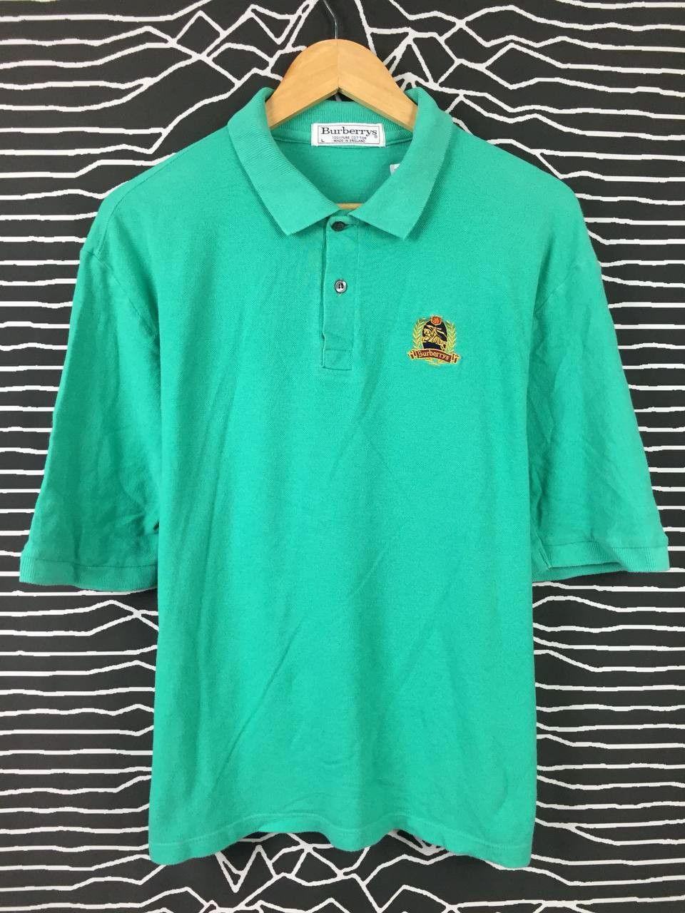 Burberry Vtg Burberrys of London Made In England Polo Tee Size US L / EU 52-54 / 3 - 2 Thumbnail