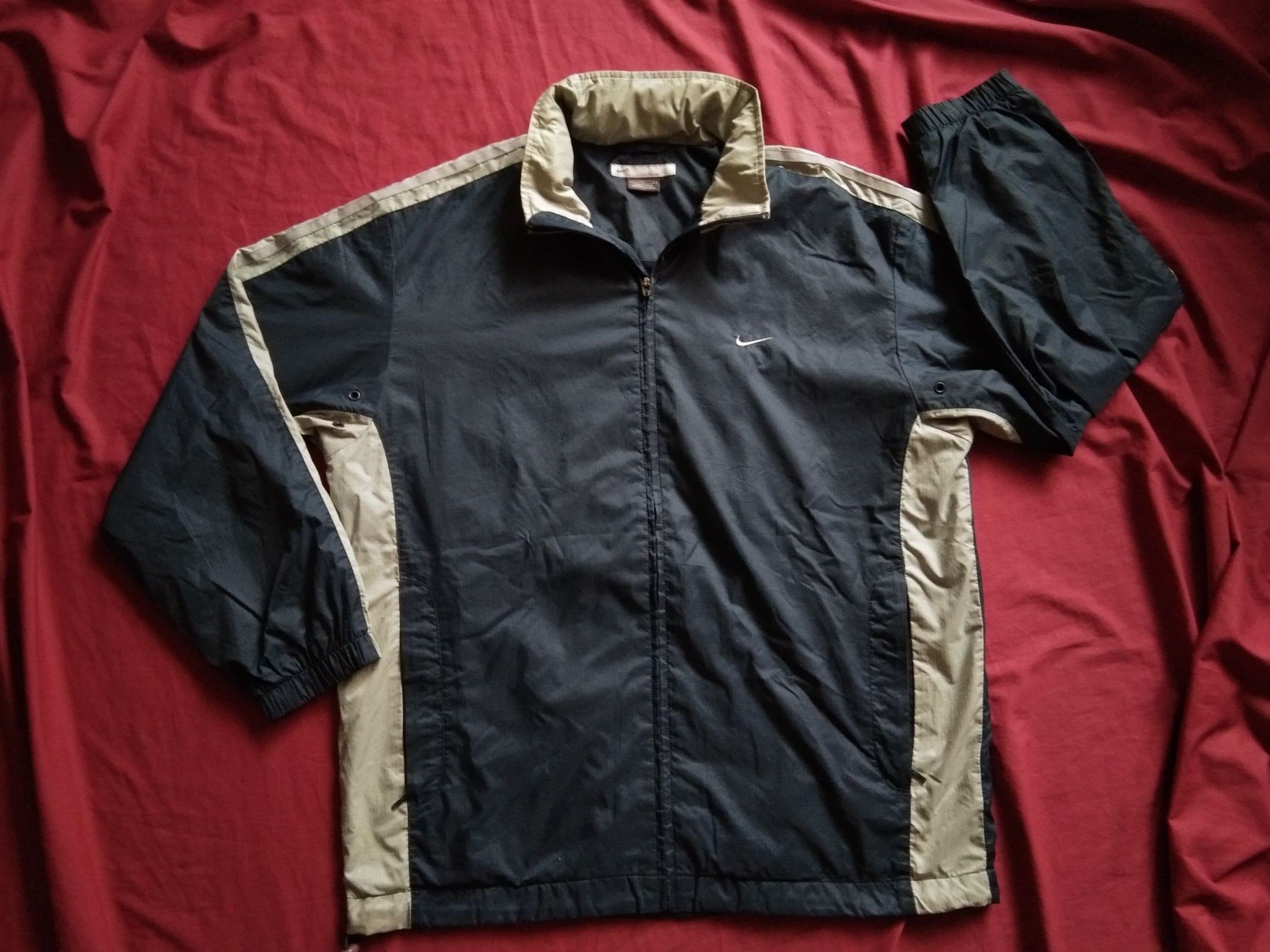 Nike VTG NIKE Swoosh Lined Jacket Coat 2000s Y2K Size US L / EU 52-54 / 3 - 2 Thumbnail