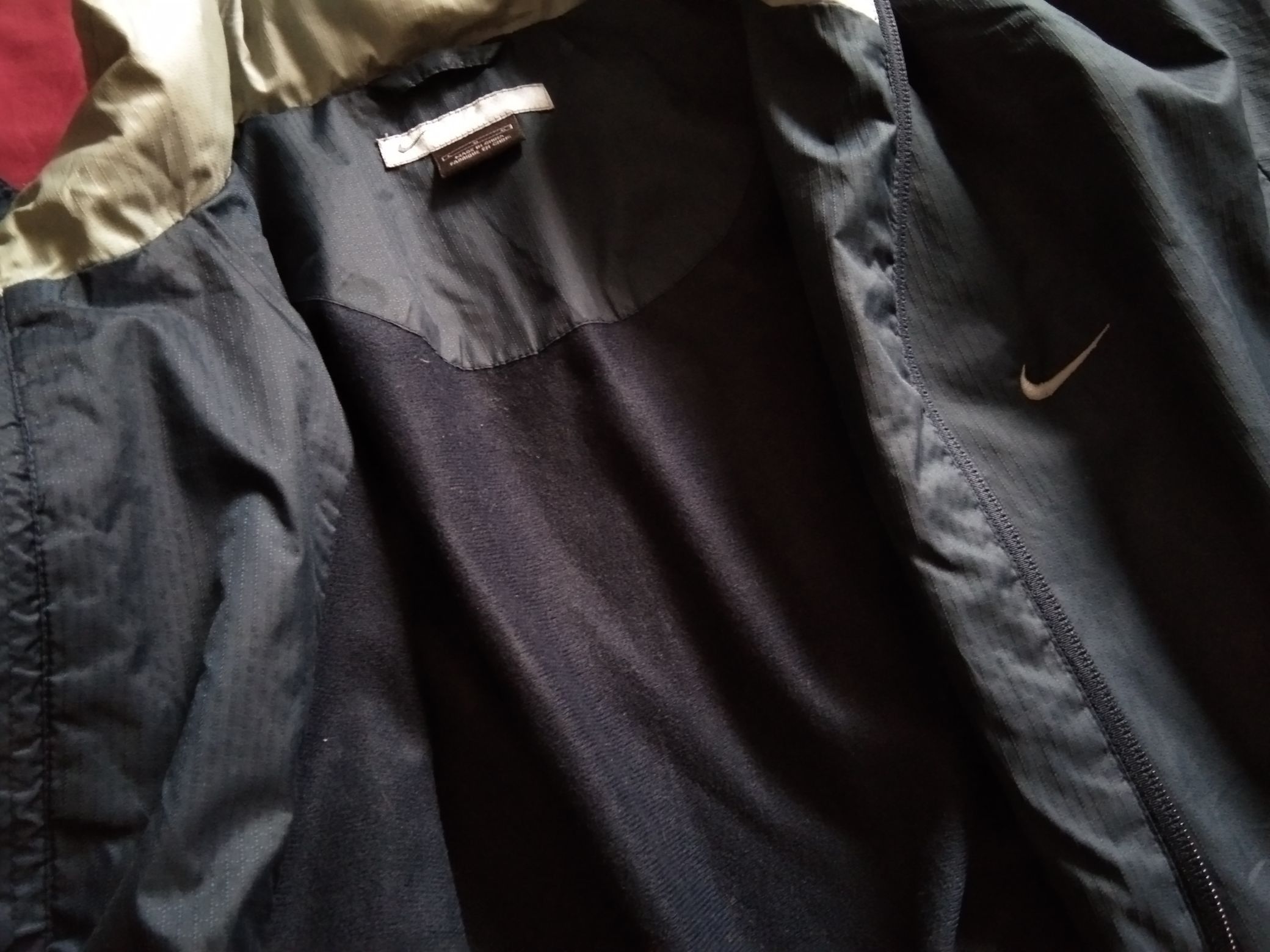 Nike VTG NIKE Swoosh Lined Jacket Coat 2000s Y2K Size US L / EU 52-54 / 3 - 4 Thumbnail