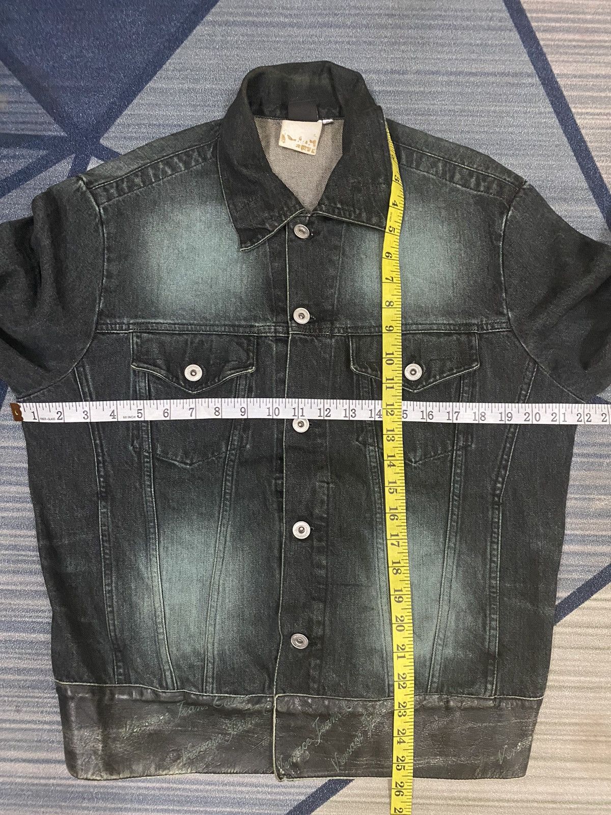 Designer × Versace × Versace Jeans Couture VERSACE JEANS COUTURE JEANS DENIM JACKET LEATHER AT BOTTOM Size US S / EU 44-46 / 1 - 13 Thumbnail
