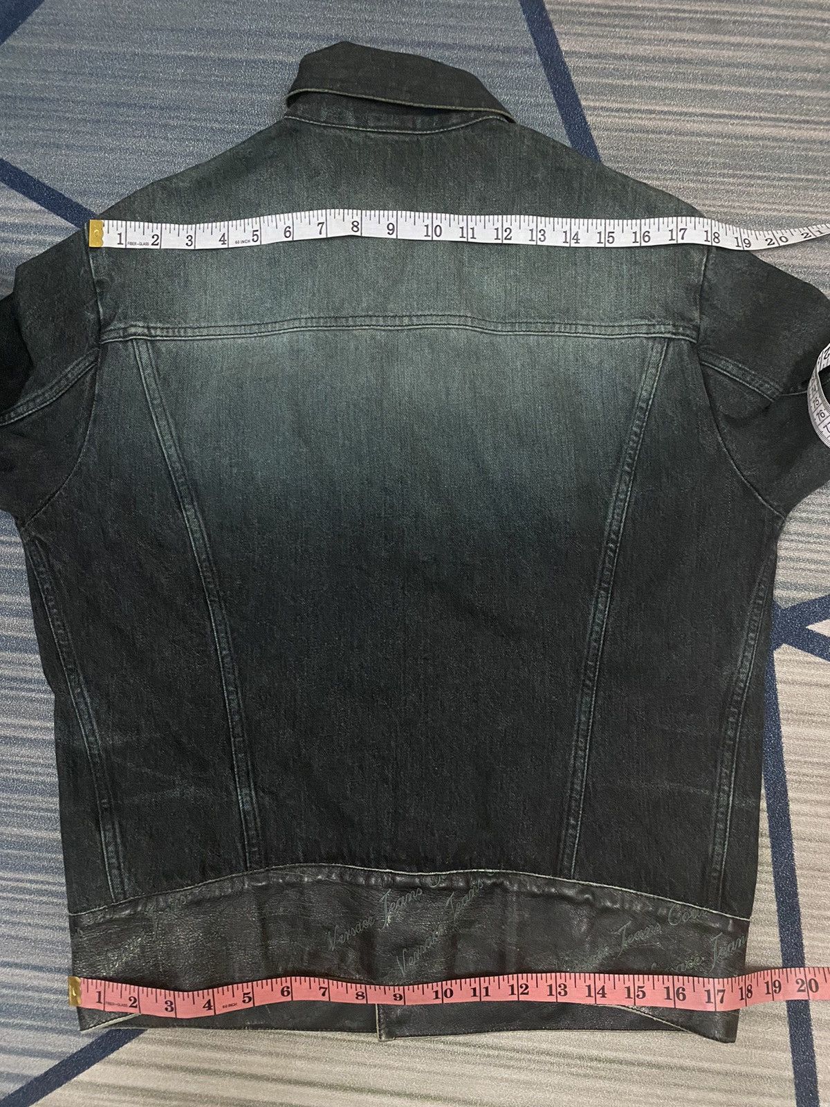 Designer × Versace × Versace Jeans Couture VERSACE JEANS COUTURE JEANS DENIM JACKET LEATHER AT BOTTOM Size US S / EU 44-46 / 1 - 14 Thumbnail