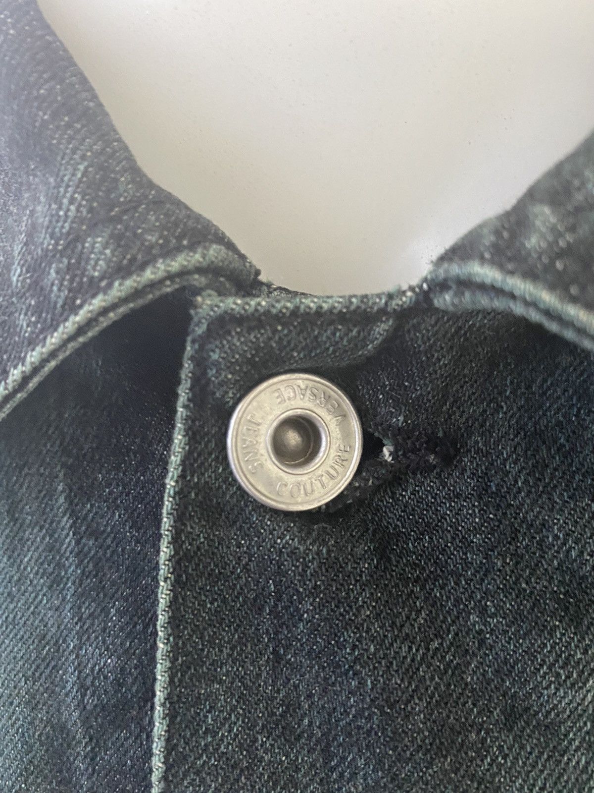 Designer × Versace × Versace Jeans Couture VERSACE JEANS COUTURE JEANS DENIM JACKET LEATHER AT BOTTOM Size US S / EU 44-46 / 1 - 5 Thumbnail