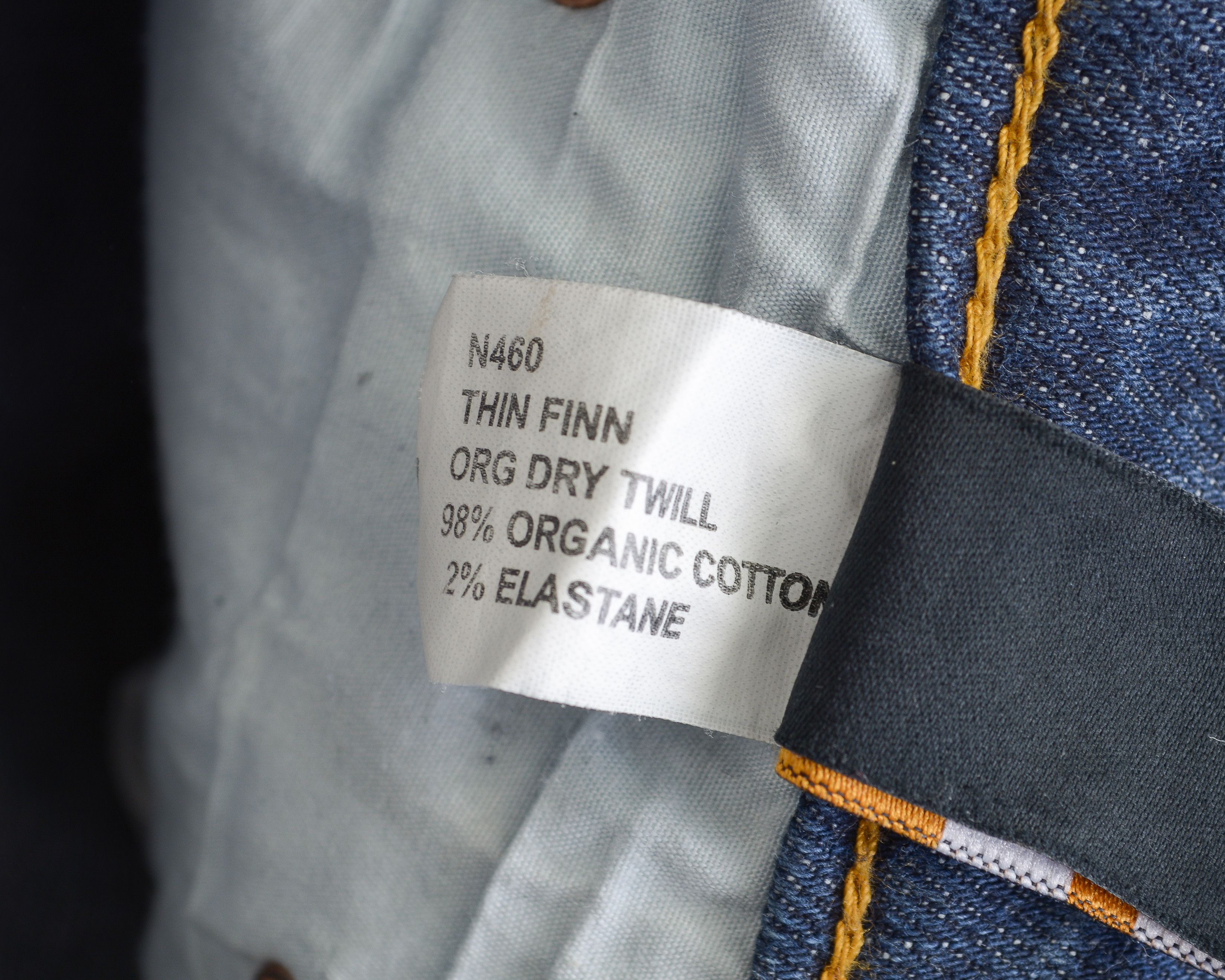 Nudie Jeans Thin Finn Org Dry Twill W30 L32 Denim Trousers Slim Jeans Size US 30 / EU 46 - 7 Thumbnail