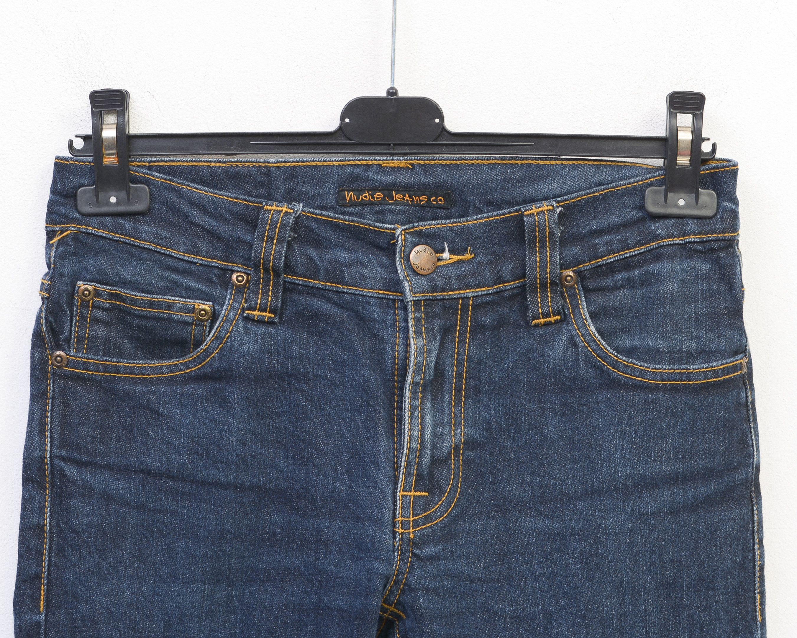 Nudie Jeans Thin Finn Org Dry Twill W30 L32 Denim Trousers Slim Jeans Size US 30 / EU 46 - 2 Thumbnail