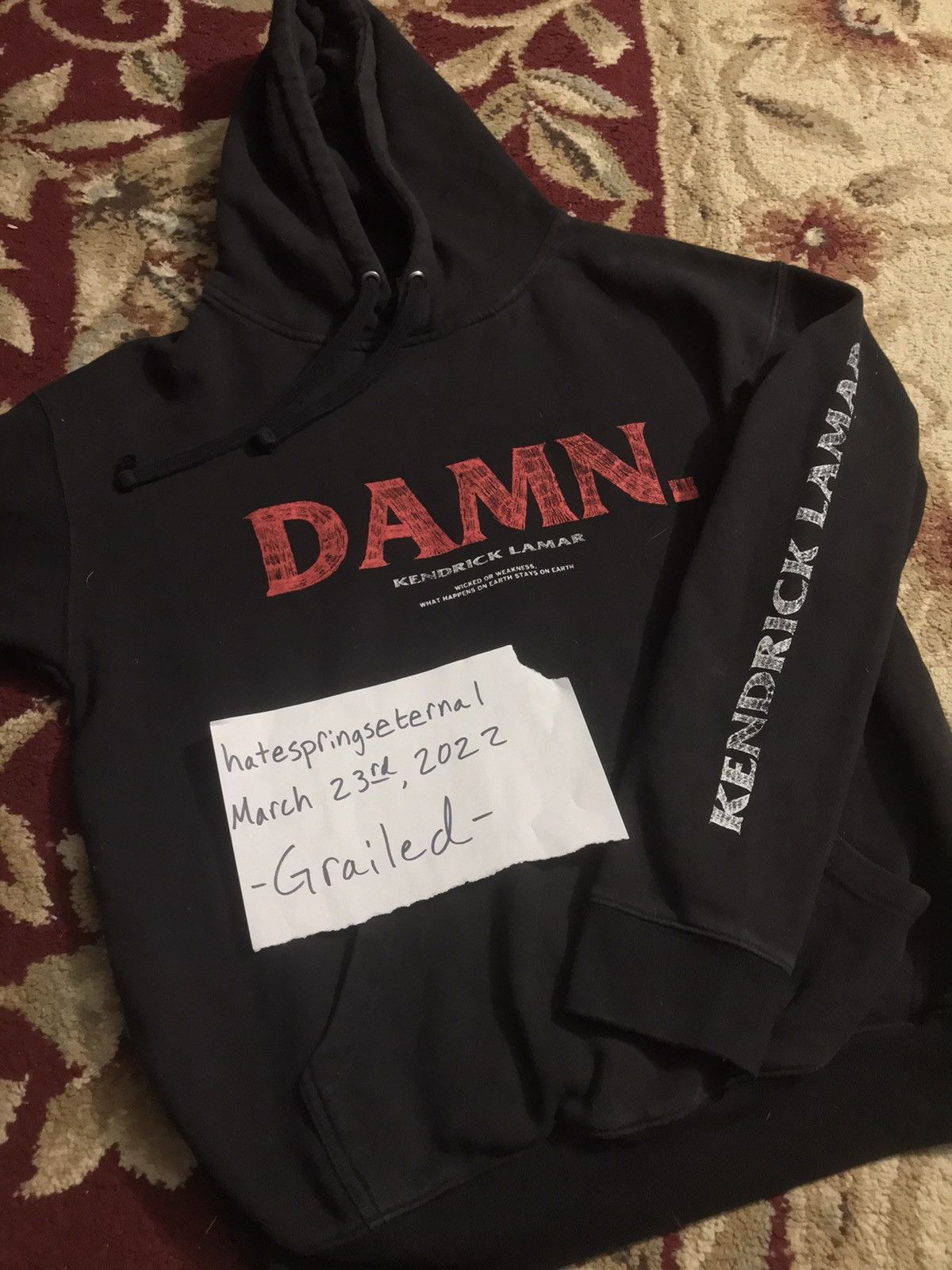Kendrick Lamar Kendrick Lamar Kung Fu Kenny Damn 2017 Hoodie Grailed